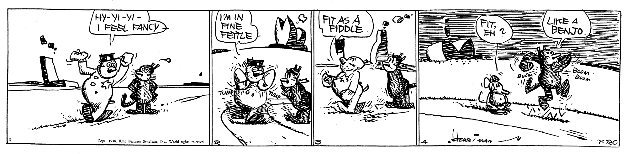 NEW! Krazy Kat sees himself in the papers - visit the Cartoon Museum's exhibition on comic cats main image 1