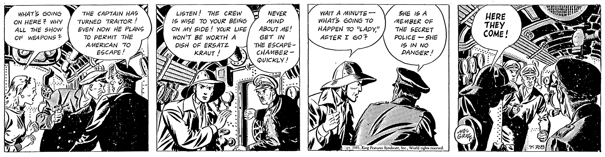 Secret Agent X-9 Comic Strip 1941-07-28 | Comics Kingdom