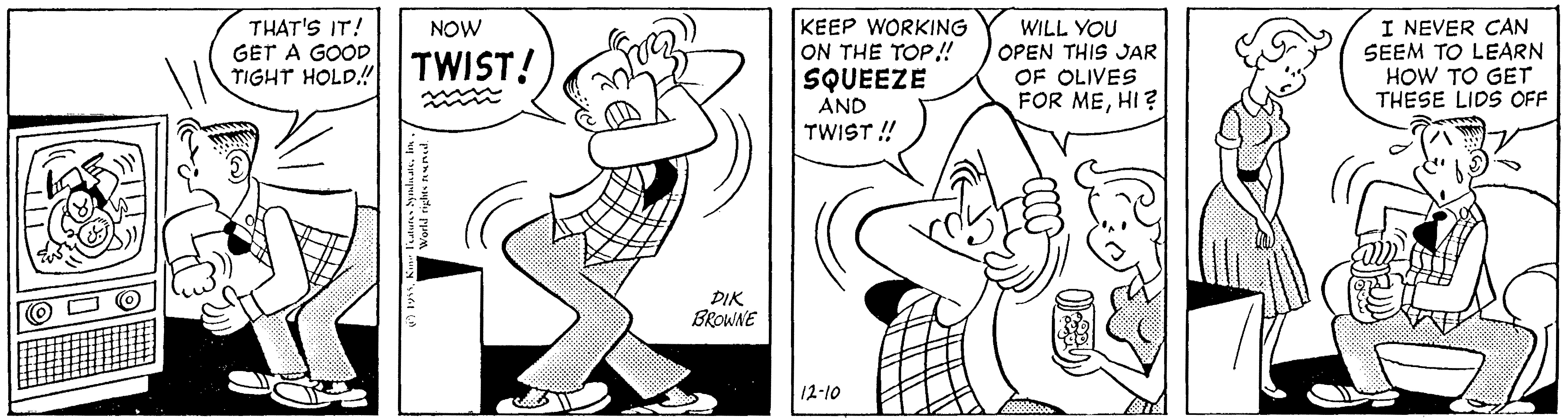 Hi and Lois Vintage Comic Strip 1955-12-10 | Comics Kingdom