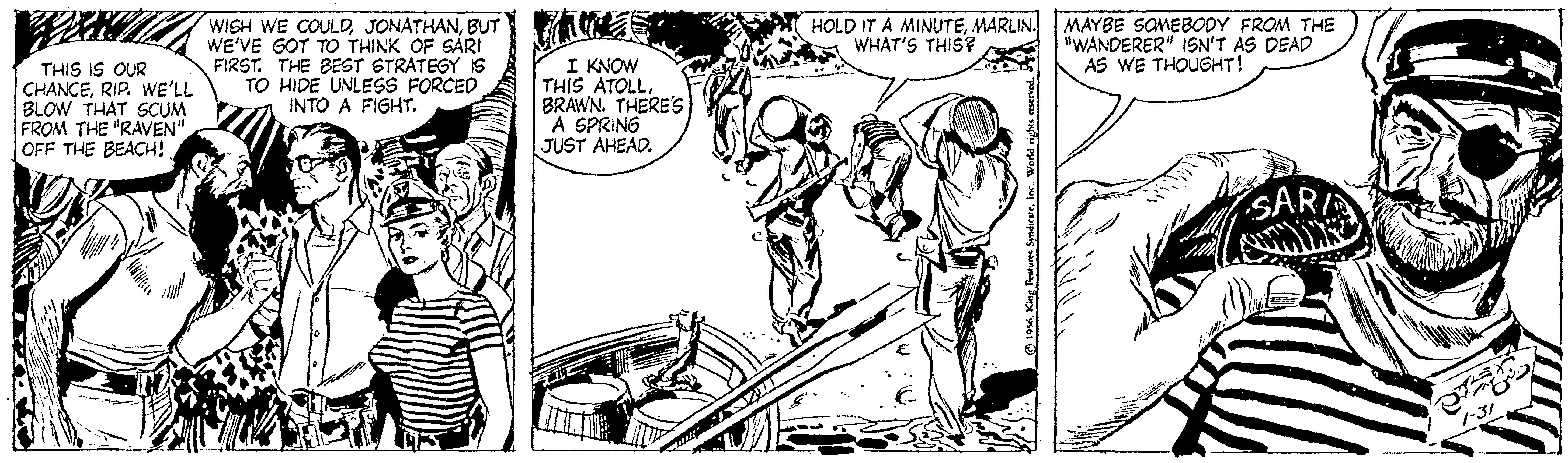 Rip Kirby Comic Strip 1956-01-31 | Comics Kingdom