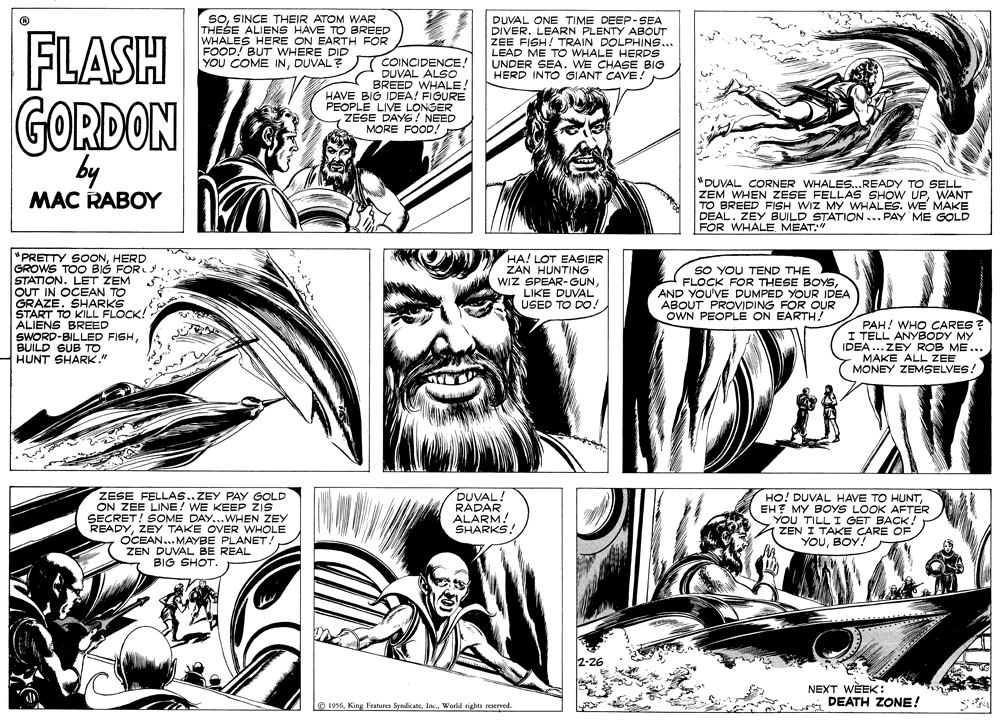 Flash Gordon Vintage Sundays Comic Strip 1956-02-26 | Comics Kingdom