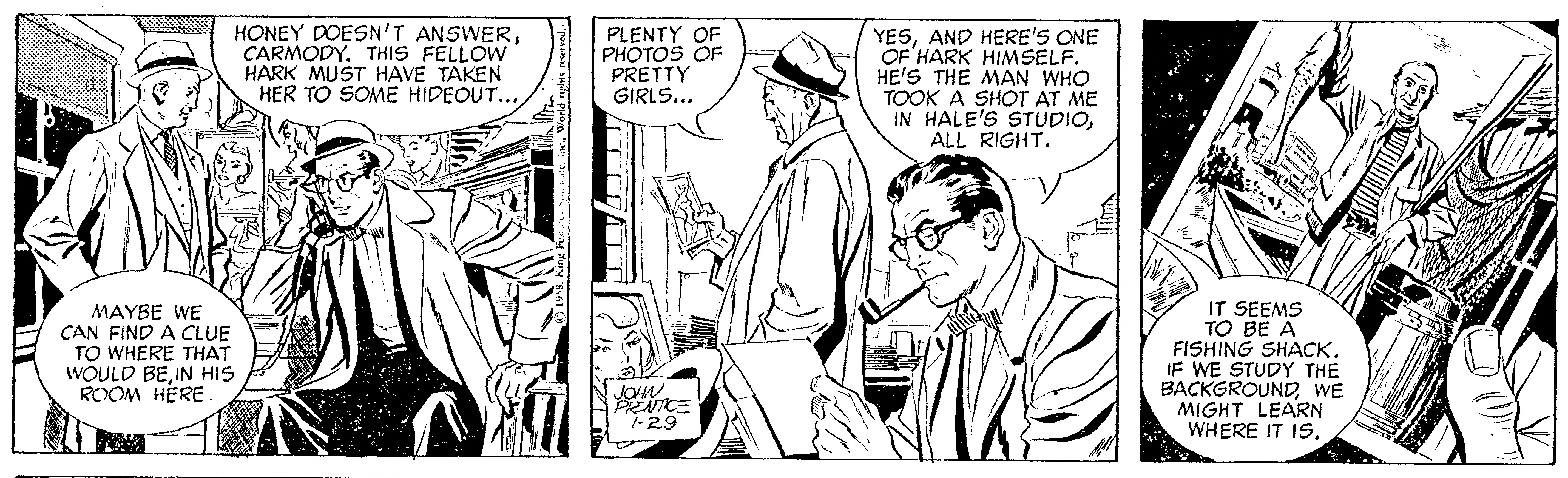Rip Kirby Comic Strip 1958-01-29 | Comics Kingdom