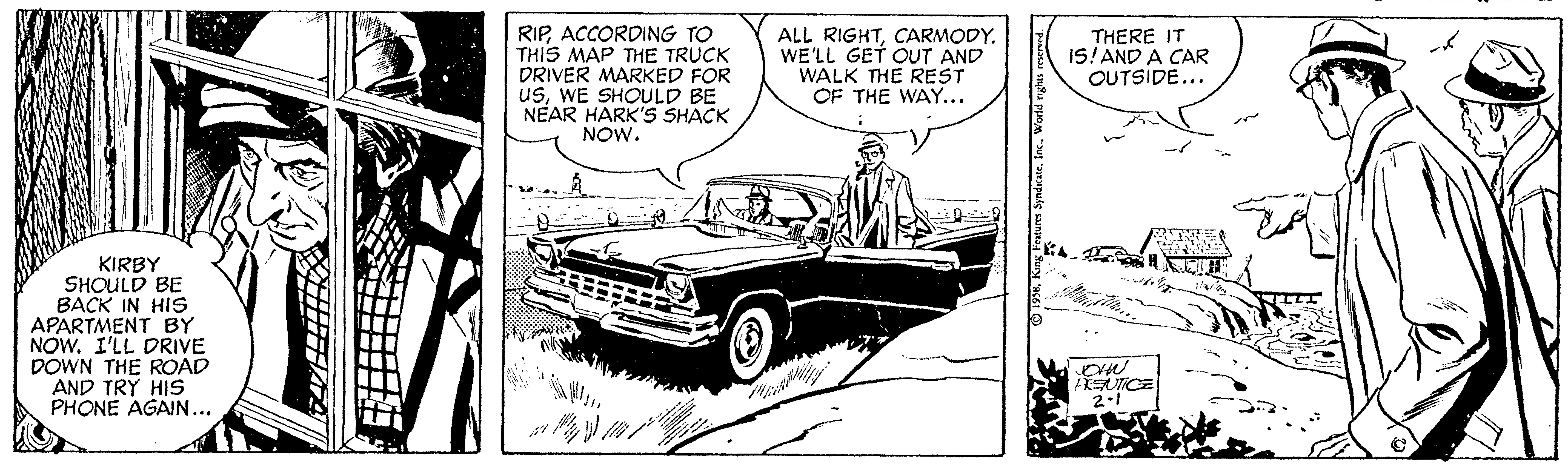 Rip Kirby Comic Strip 1958-02-01 | Comics Kingdom