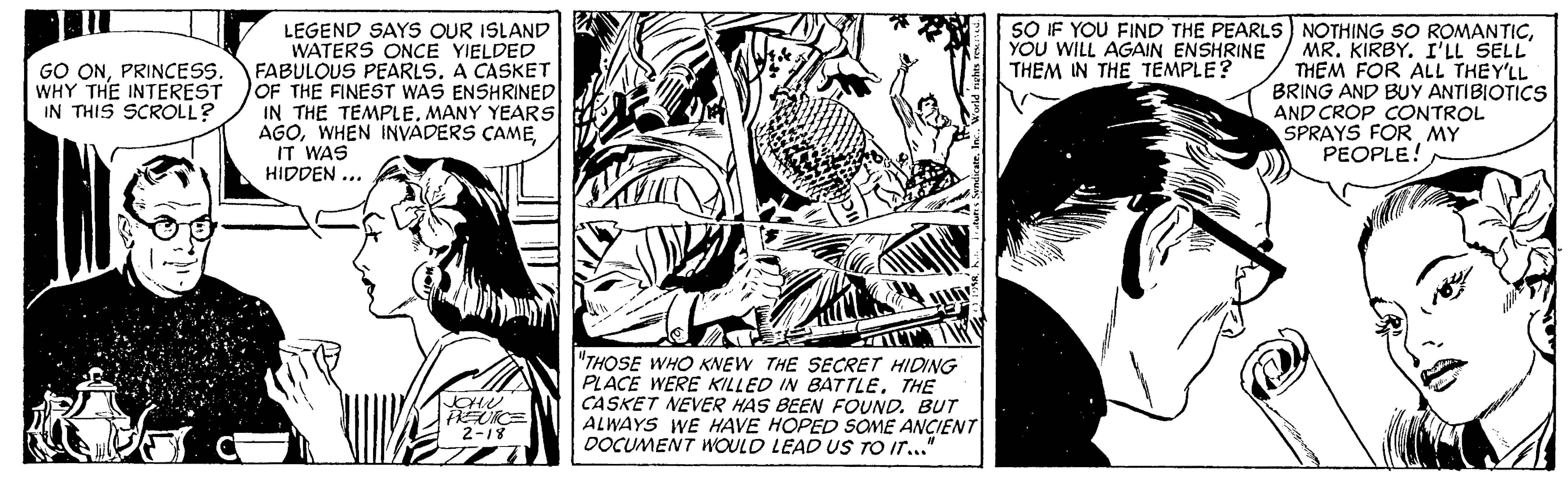 Rip Kirby Comic Strip 1958-02-18 | Comics Kingdom