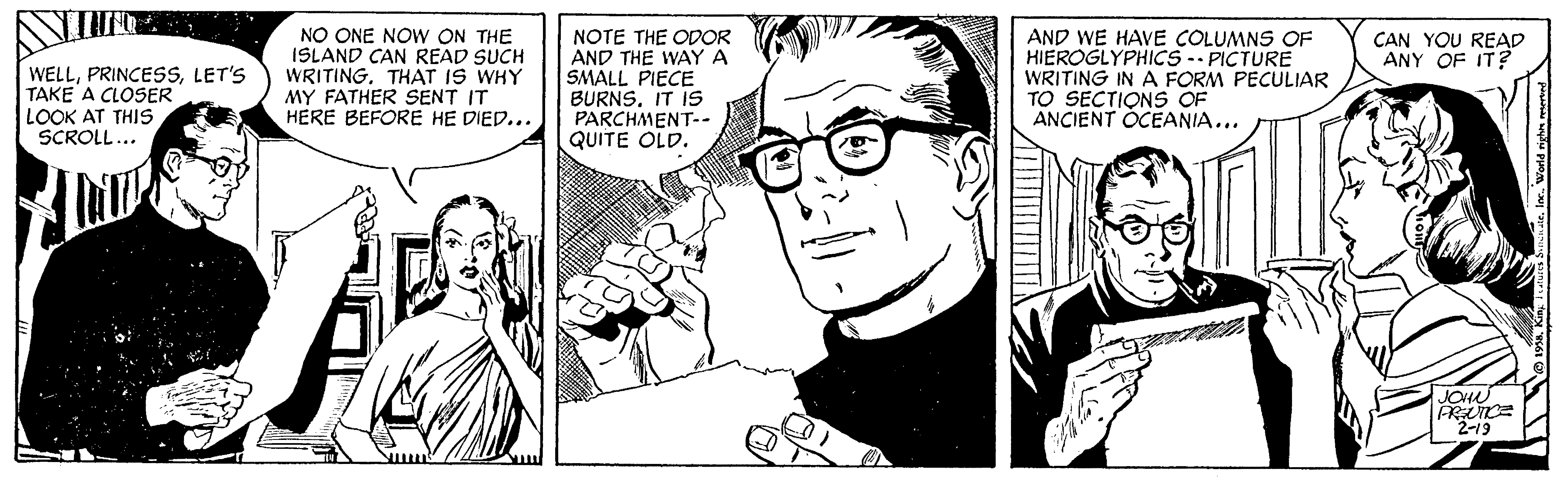 Rip Kirby Comic Strip 1958-02-19 | Comics Kingdom