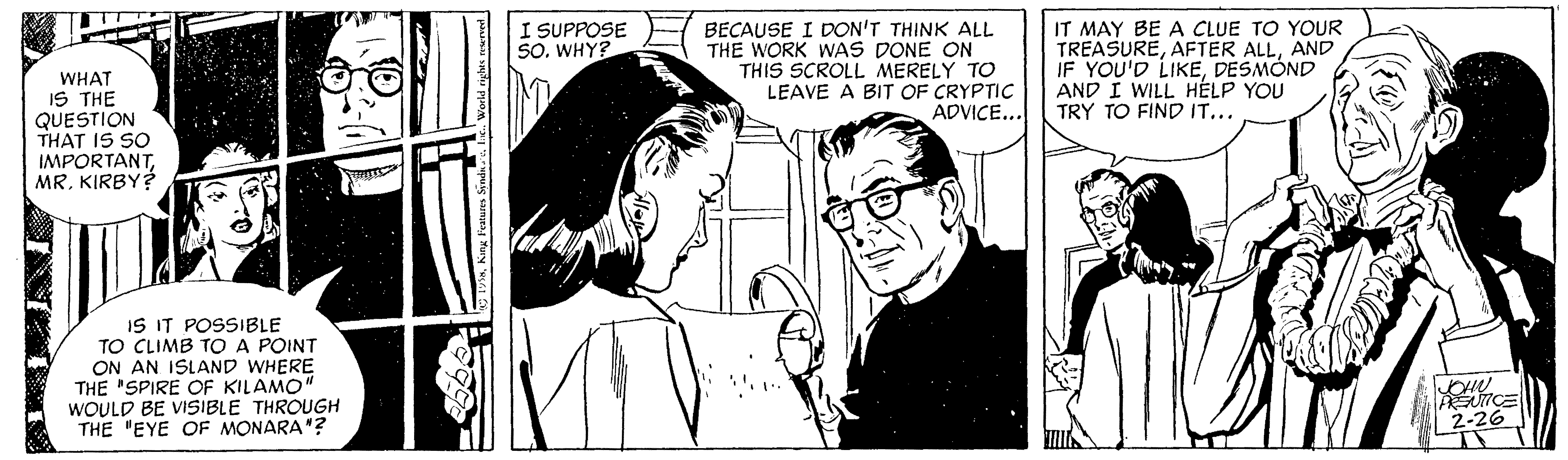 Rip Kirby Comic Strip 1958-02-26 | Comics Kingdom