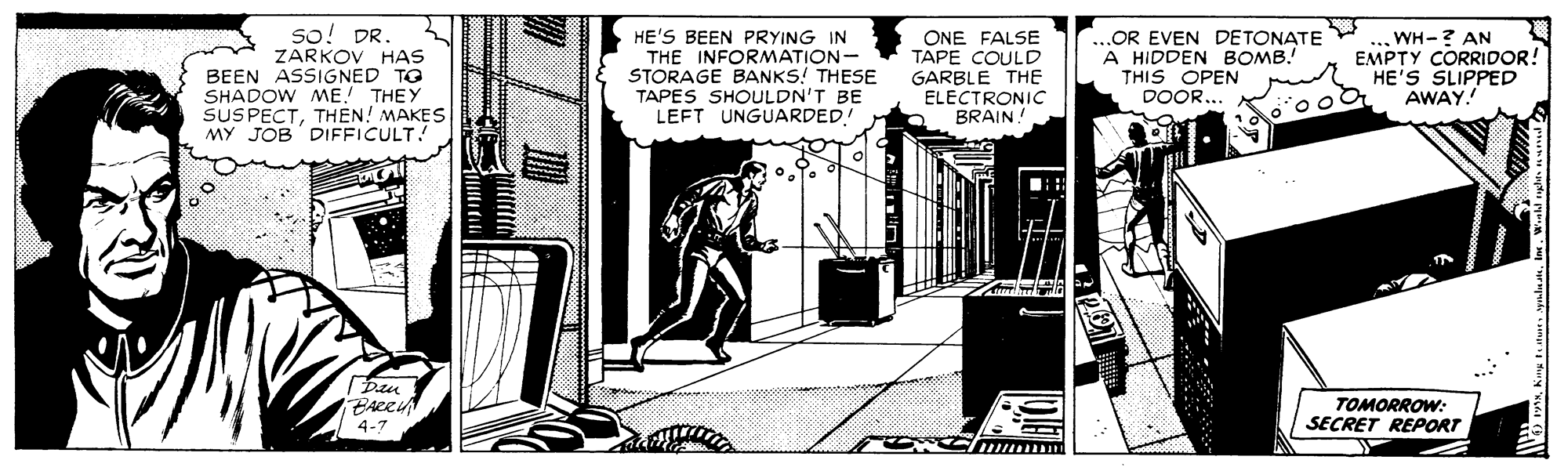 Flash Gordon Vintage Comic Strip 1958-04-07 | Comics Kingdom