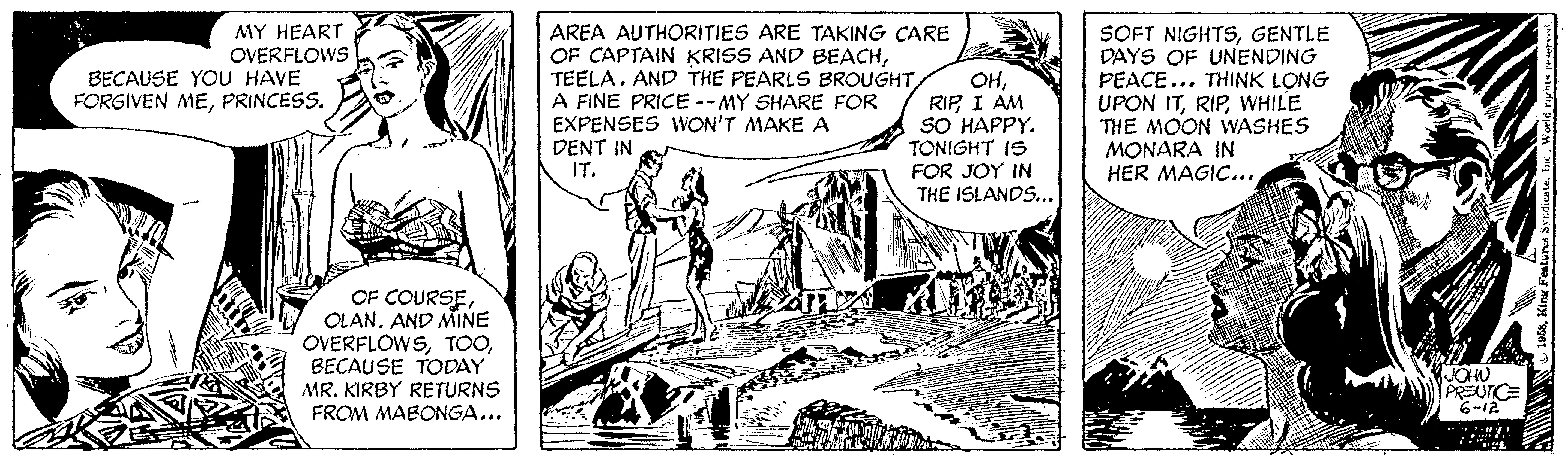 Rip Kirby Comic Strip 1958-06-12 | Comics Kingdom