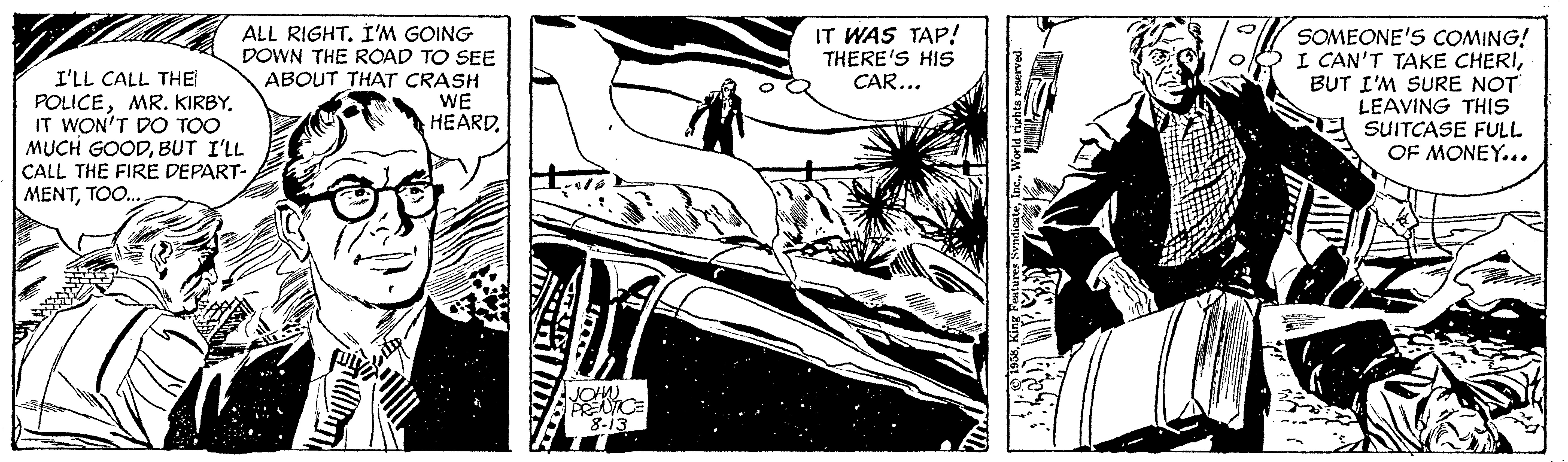 Rip Kirby Comic Strip 1958-08-13 | Comics Kingdom