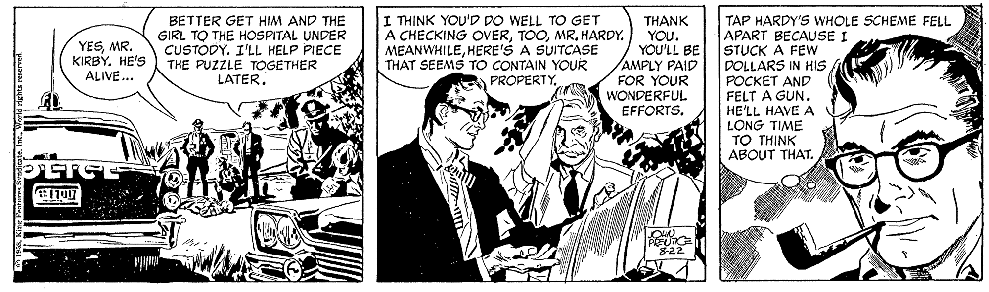 Rip Kirby Comic Strip 1958-08-22 | Comics Kingdom
