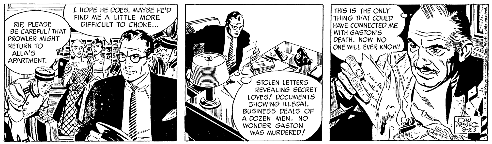 Rip Kirby Comic Strip 1958-09-23 | Comics Kingdom