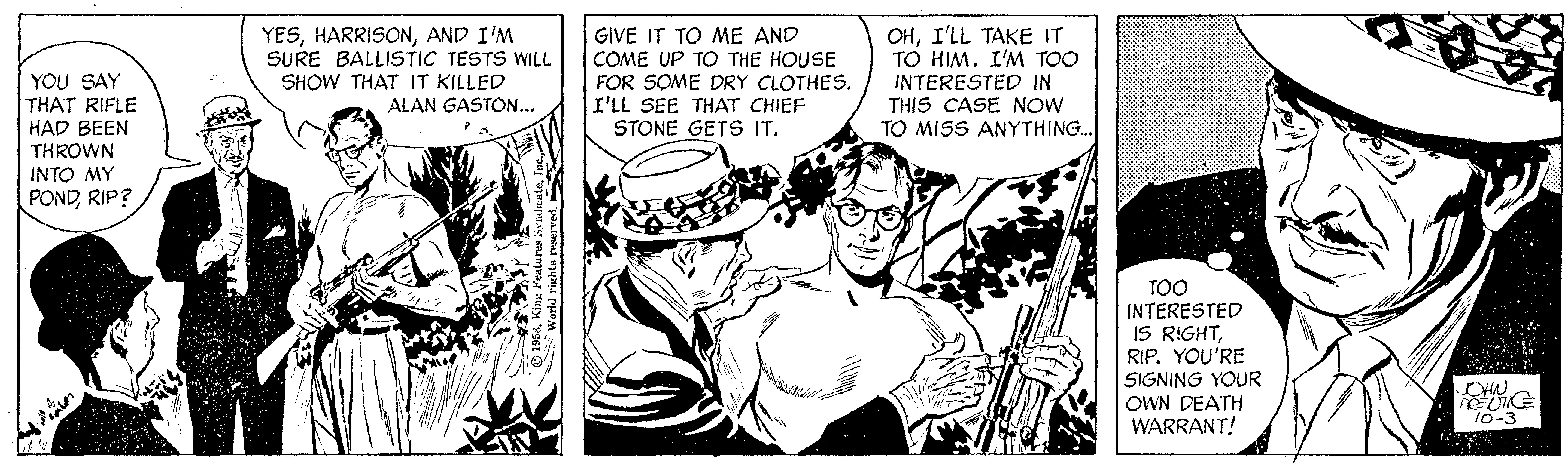 Rip Kirby Comic Strip 1958-10-03 | Comics Kingdom