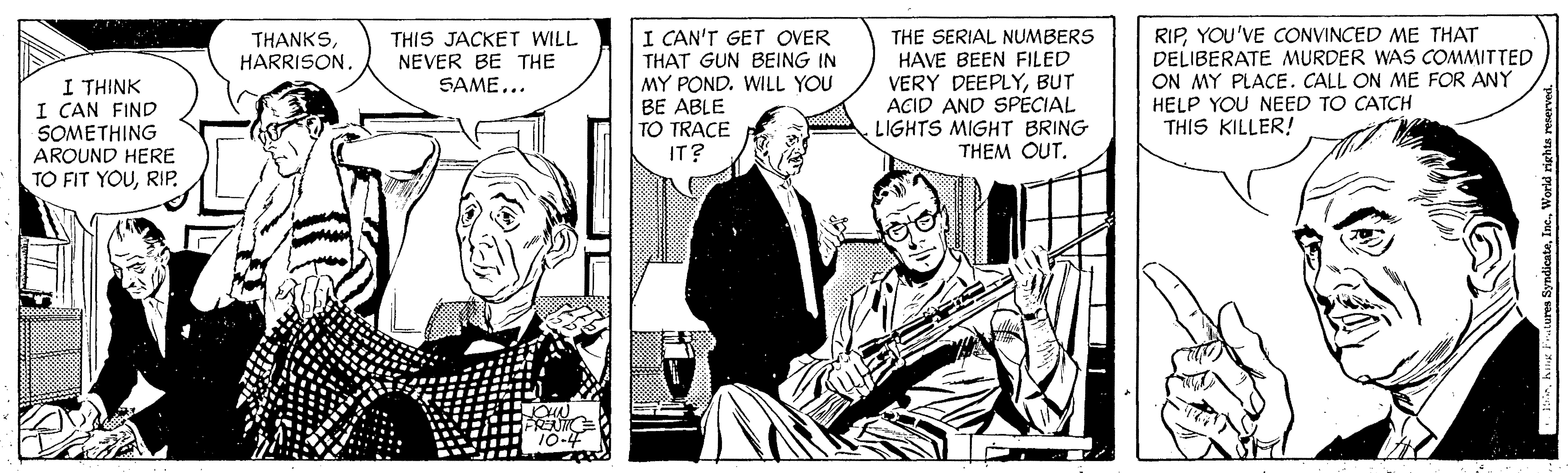 Rip Kirby Comic Strip 1958-10-04 | Comics Kingdom