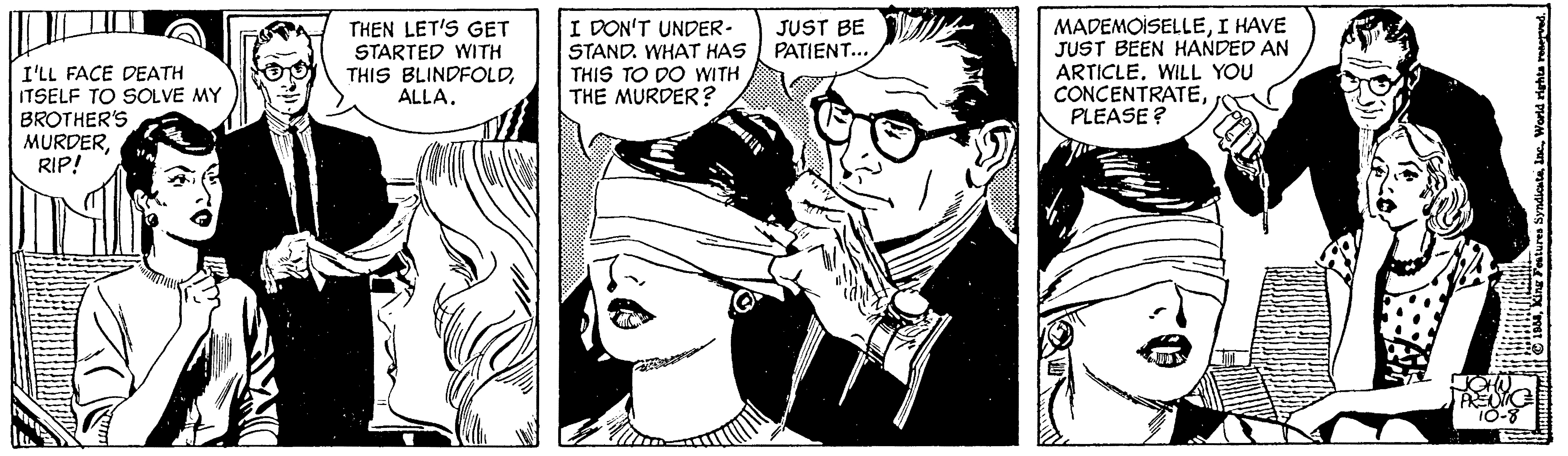 Rip Kirby Comic Strip 1958-10-08 | Comics Kingdom
