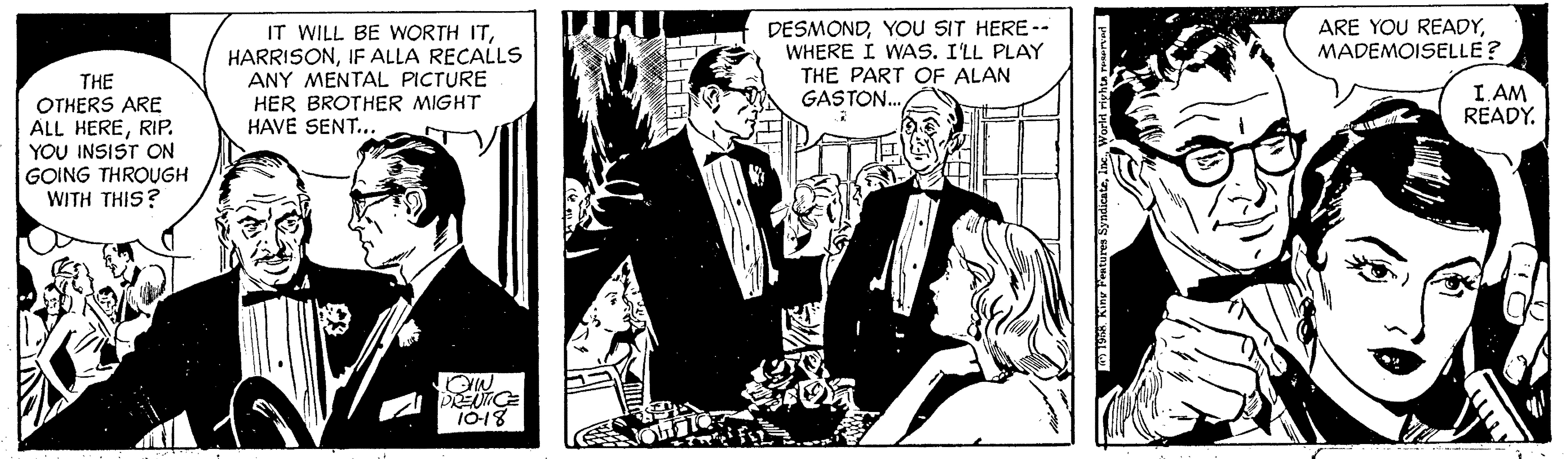 Rip Kirby Comic Strip 1958-10-18 | Comics Kingdom
