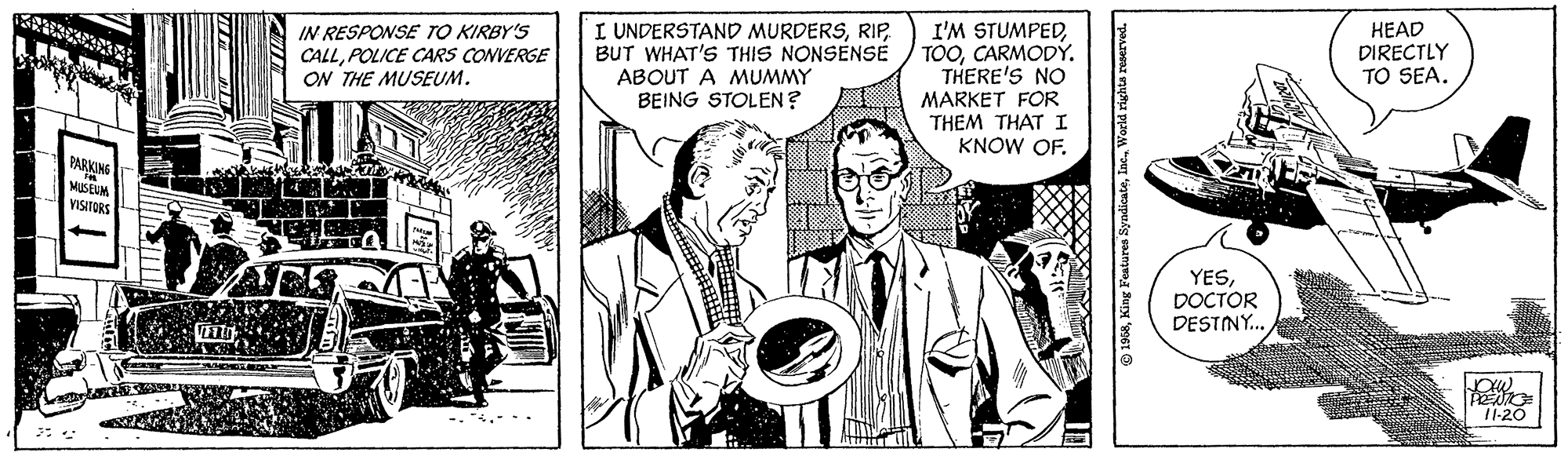 Rip Kirby Comic Strip 1958-11-20 | Comics Kingdom
