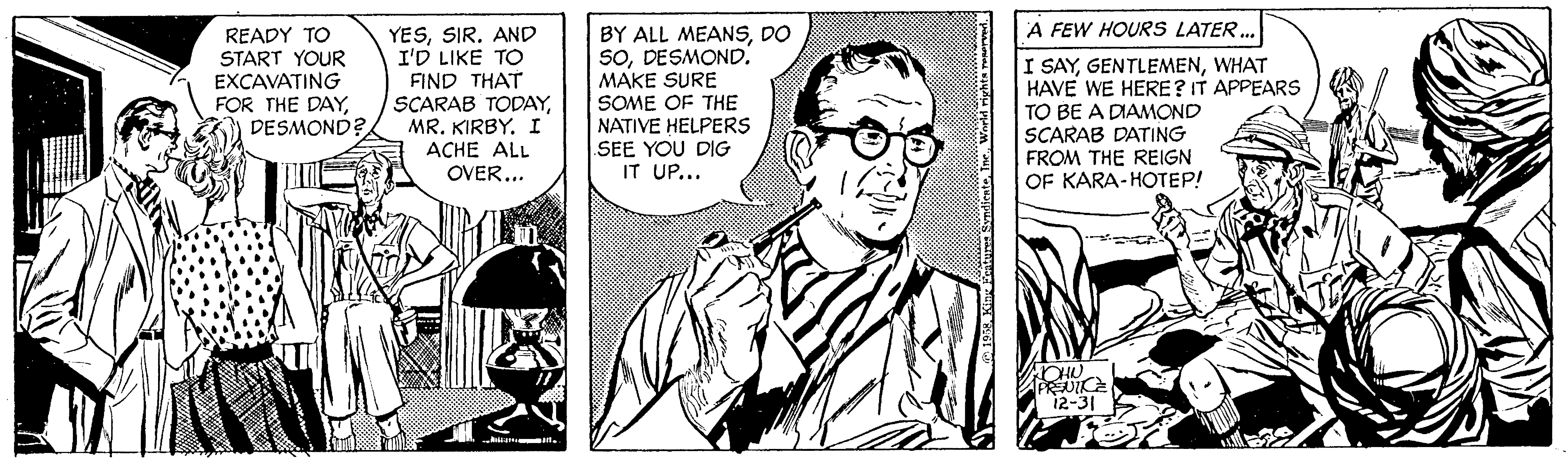 Rip Kirby Comic Strip 1958-12-31 | Comics Kingdom