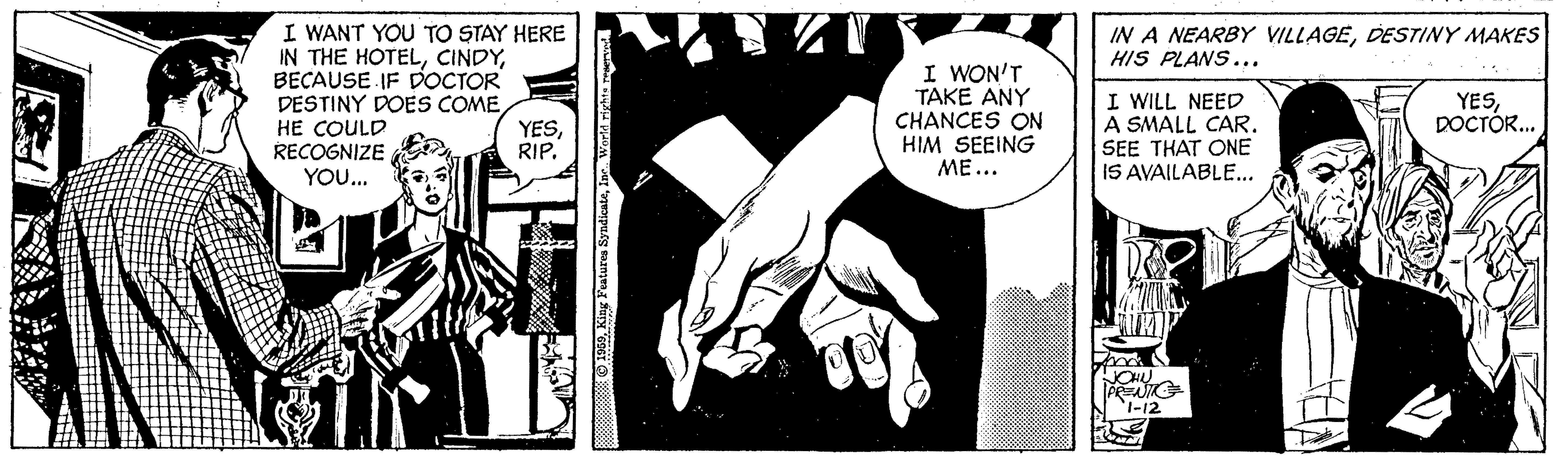 Rip Kirby Comic Strip 1959-01-12 | Comics Kingdom