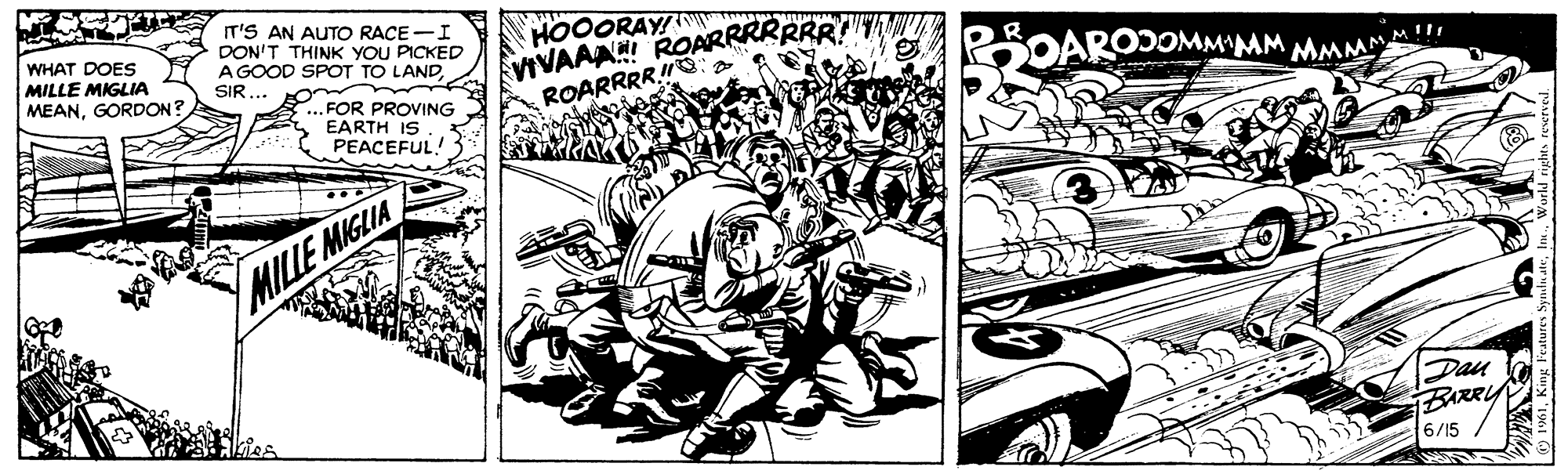 Flash Gordon Vintage Comic Strip 1961-06-15 | Comics Kingdom