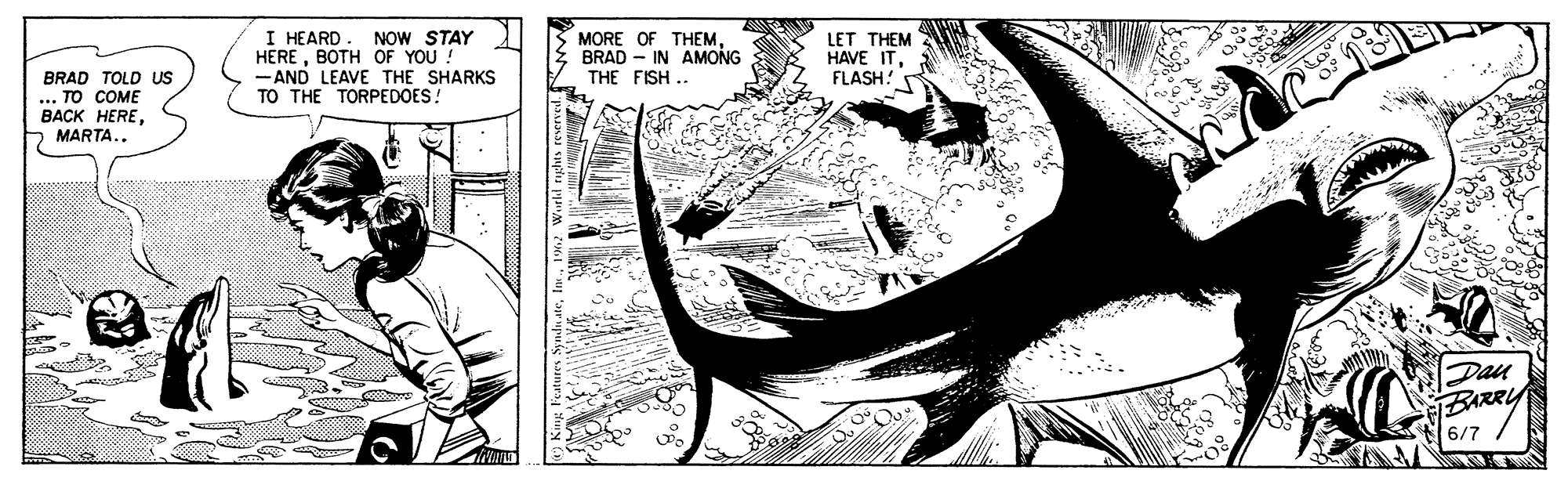 Flash Gordon Vintage Comic Strip 1962-06-07 | Comics Kingdom