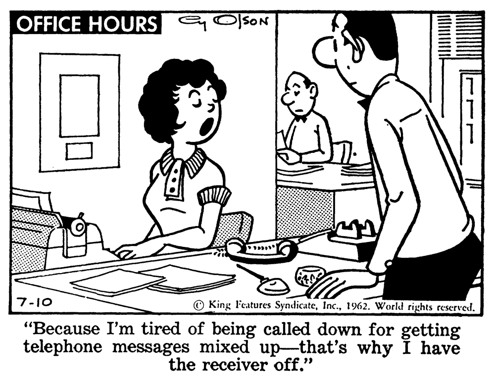 Office Hours Comic Strip 1962-07-10 | Comics Kingdom