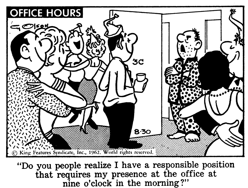 Office Hours Comic Strip 1962-08-30 | Comics Kingdom