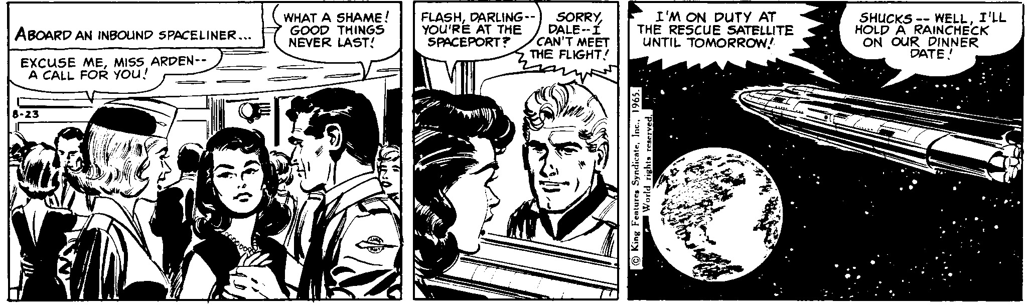Flash Gordon Comic Strip 1965-08-23 | Comics Kingdom