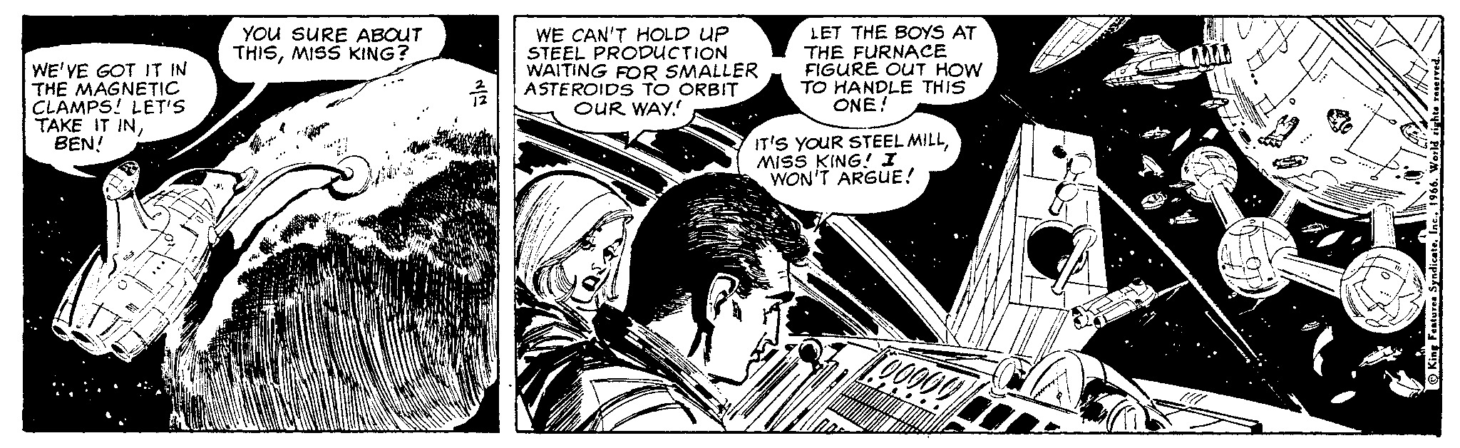 Flash Gordon Vintage Comic Strip 1966-02-12 | Comics Kingdom