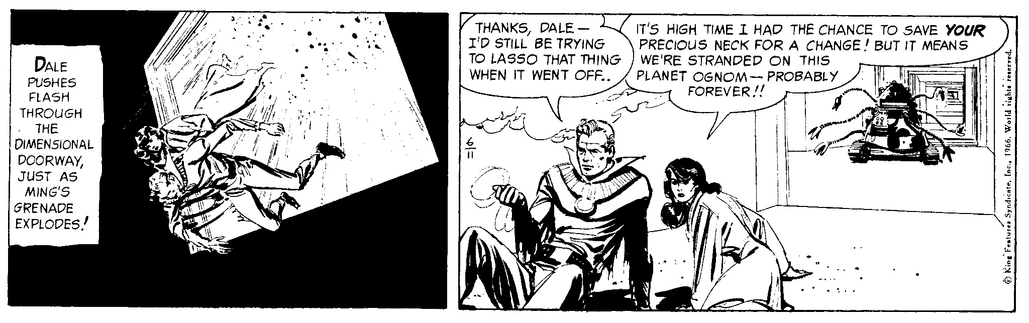 Flash Gordon Vintage Comic Strip 1966-06-11 | Comics Kingdom