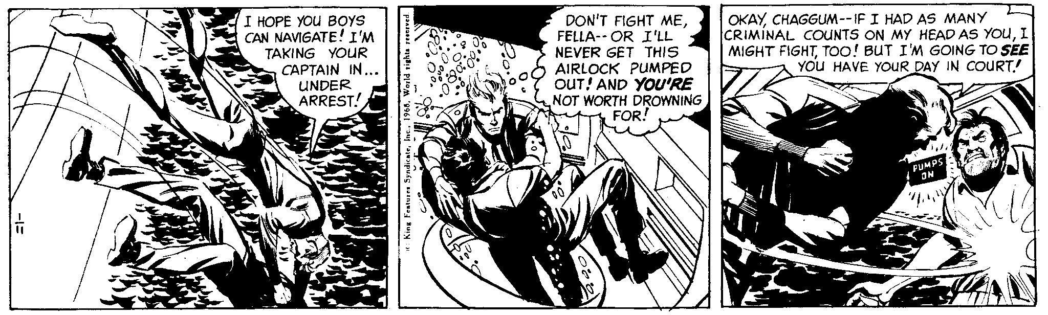 Flash Gordon Vintage Comic Strip 1968-01-11 | Comics Kingdom