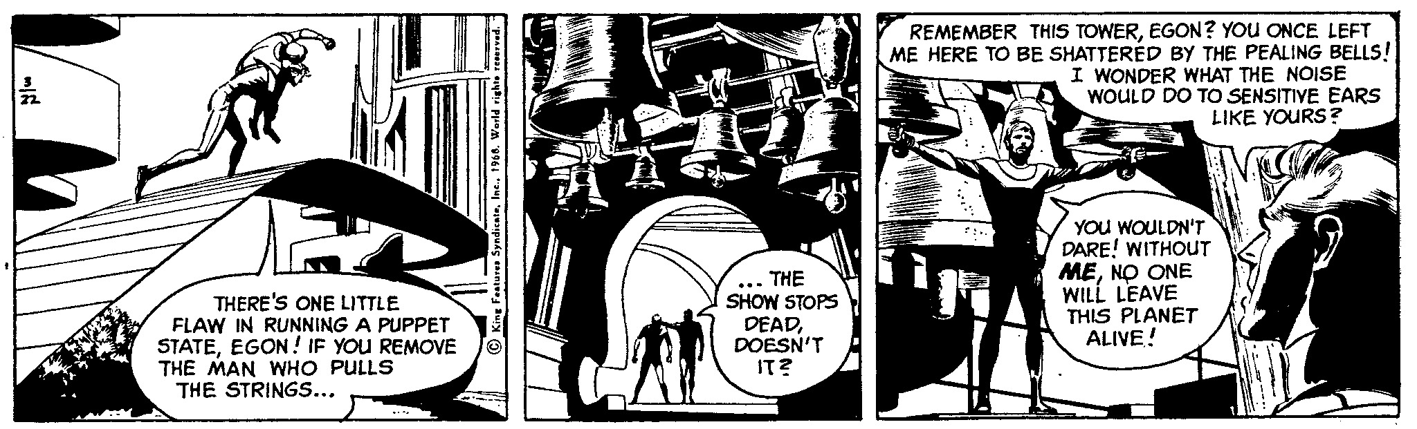 Flash Gordon Vintage Comic Strip 1968-03-22 | Comics Kingdom