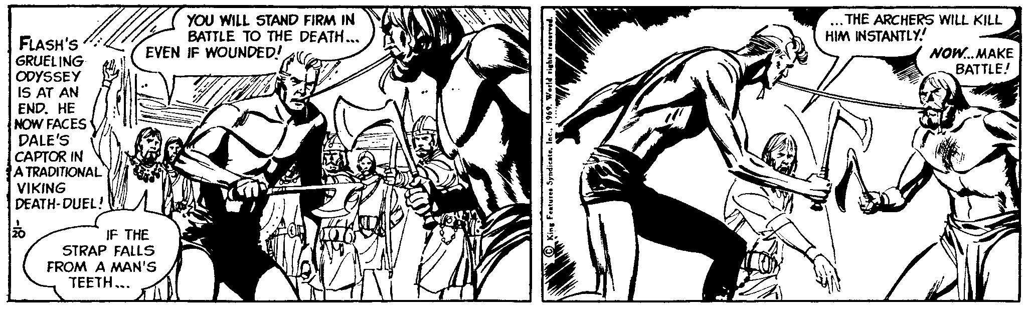 Flash Gordon Vintage Comic Strip 1969-01-20 | Comics Kingdom