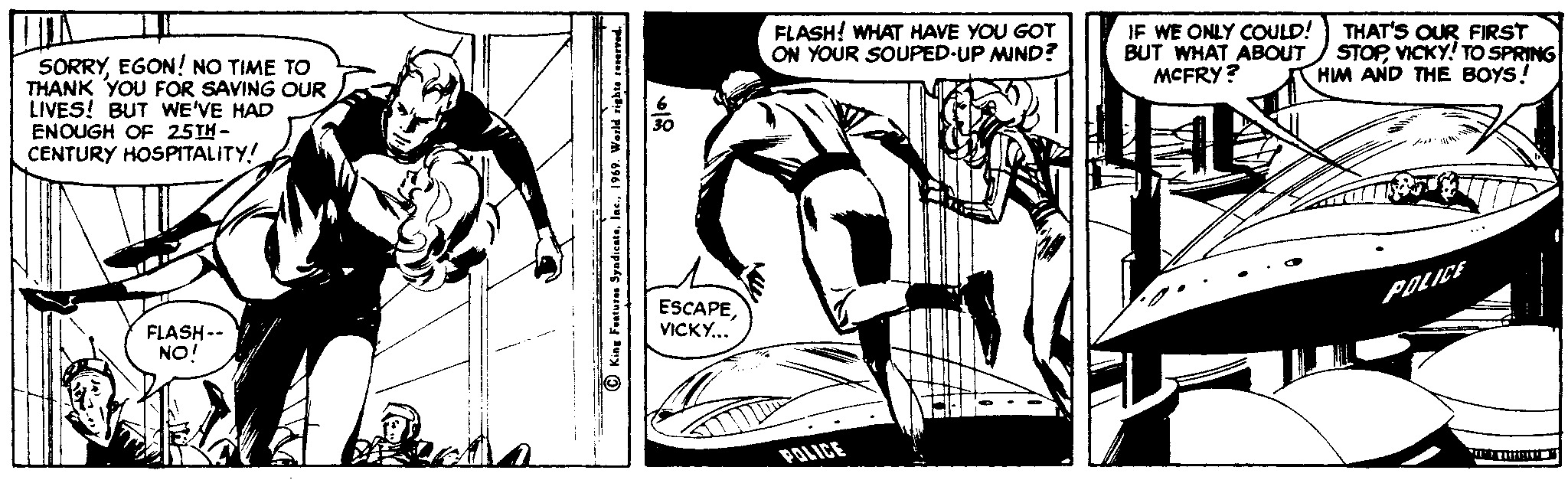 Flash Gordon Vintage Comic Strip 1969-06-30 | Comics Kingdom