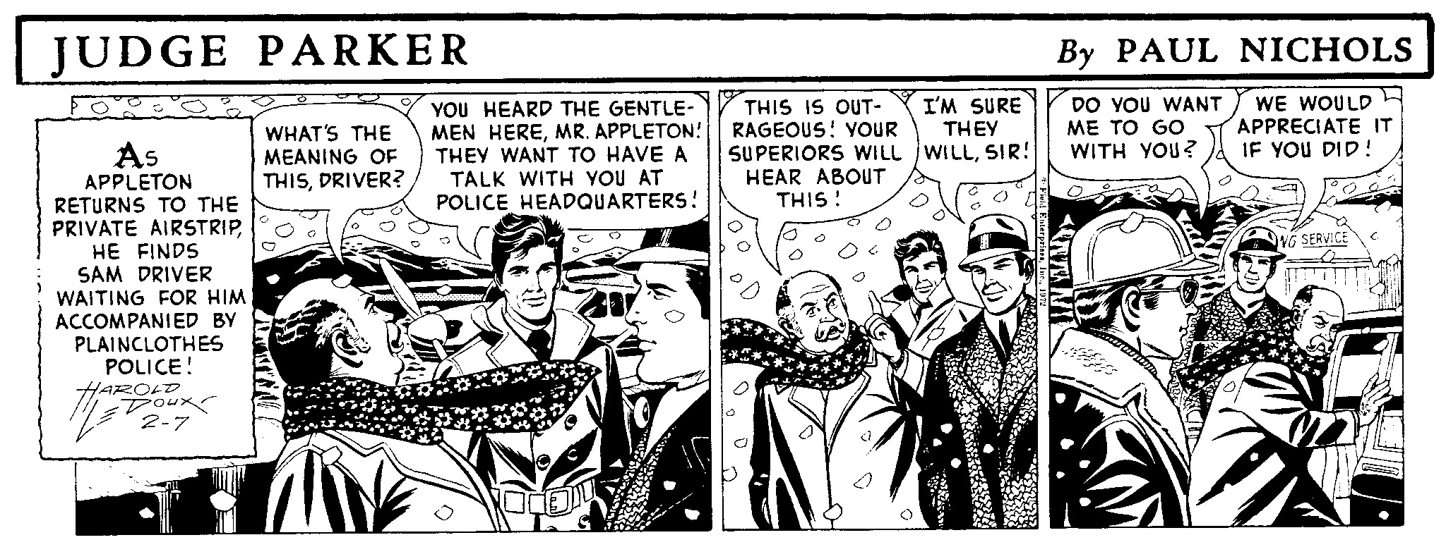 Judge Parker Vintage Comic Strip 1972-02-07 | Comics Kingdom