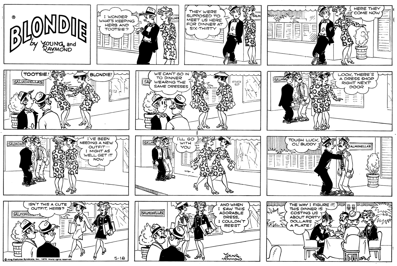 Blondie Comic Strip 1975-05-18 | Comics Kingdom