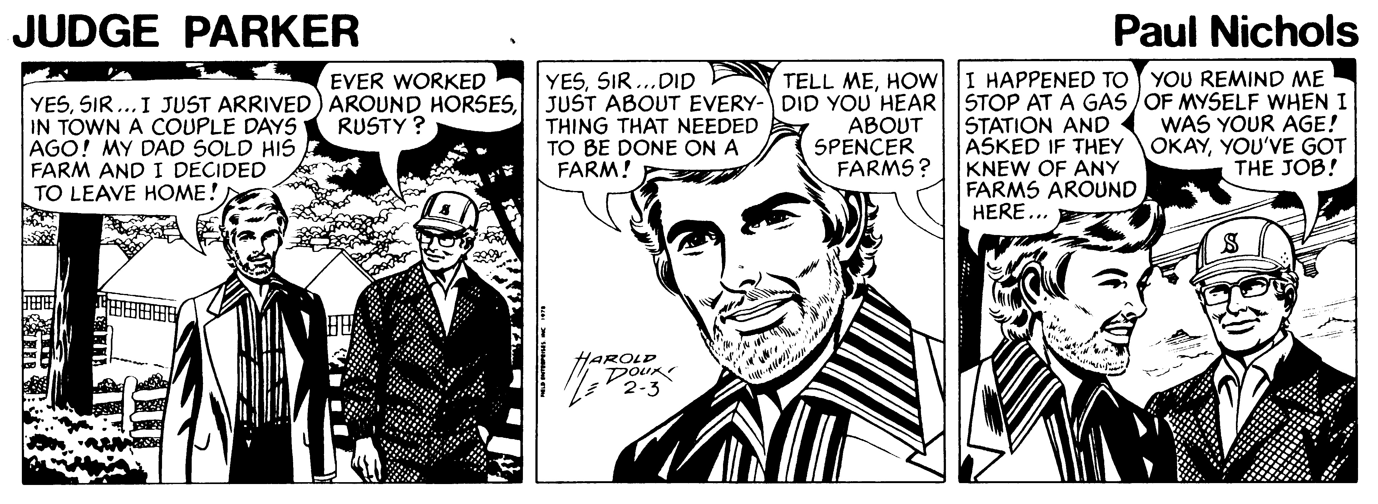 Judge Parker Vintage Comic Strip 1978-02-03 | Comics Kingdom