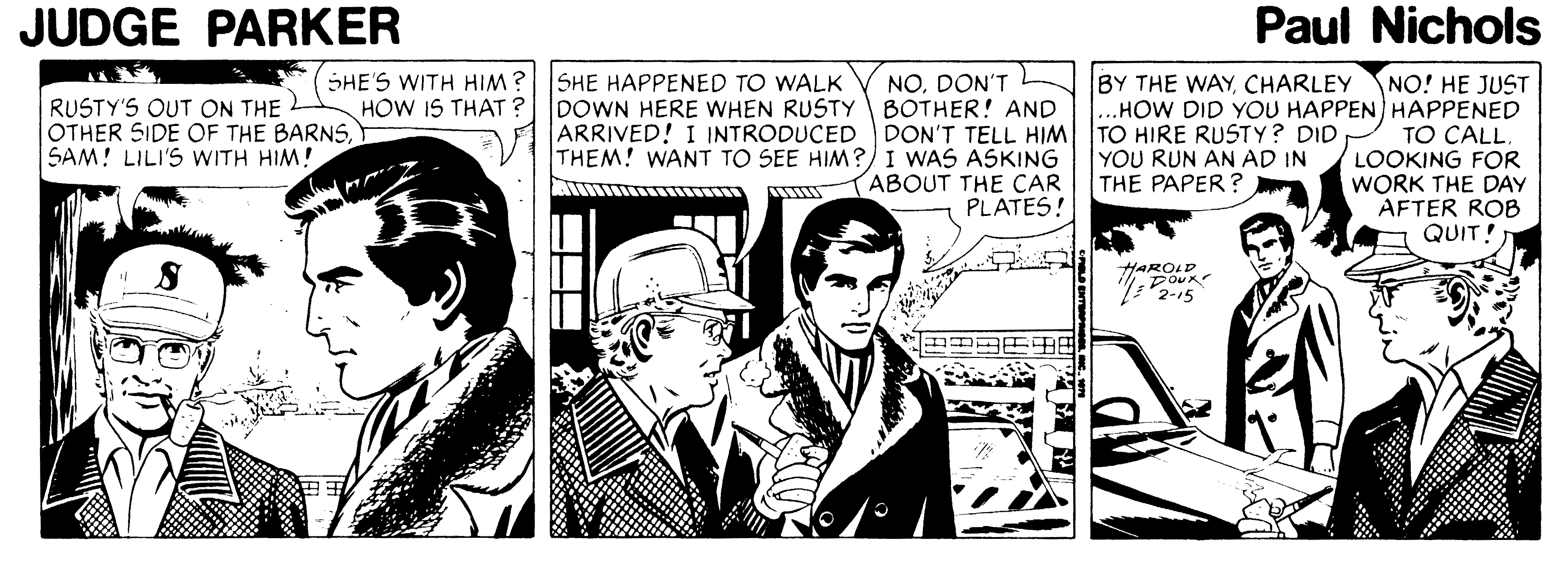 Judge Parker Vintage Comic Strip 1978-02-15 | Comics Kingdom