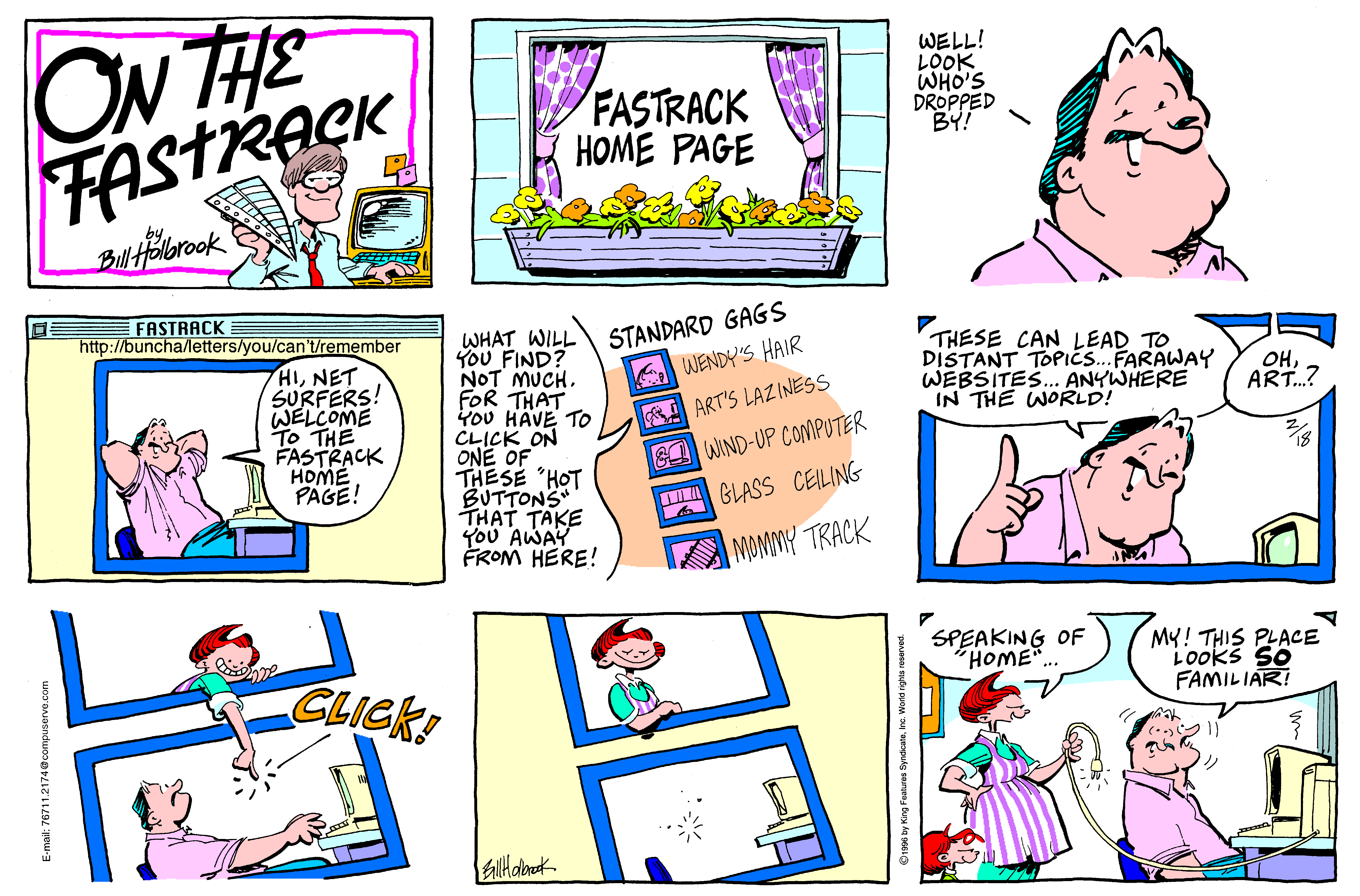 On The Fastrack Comic Strip 1996-02-18 | Comics Kingdom