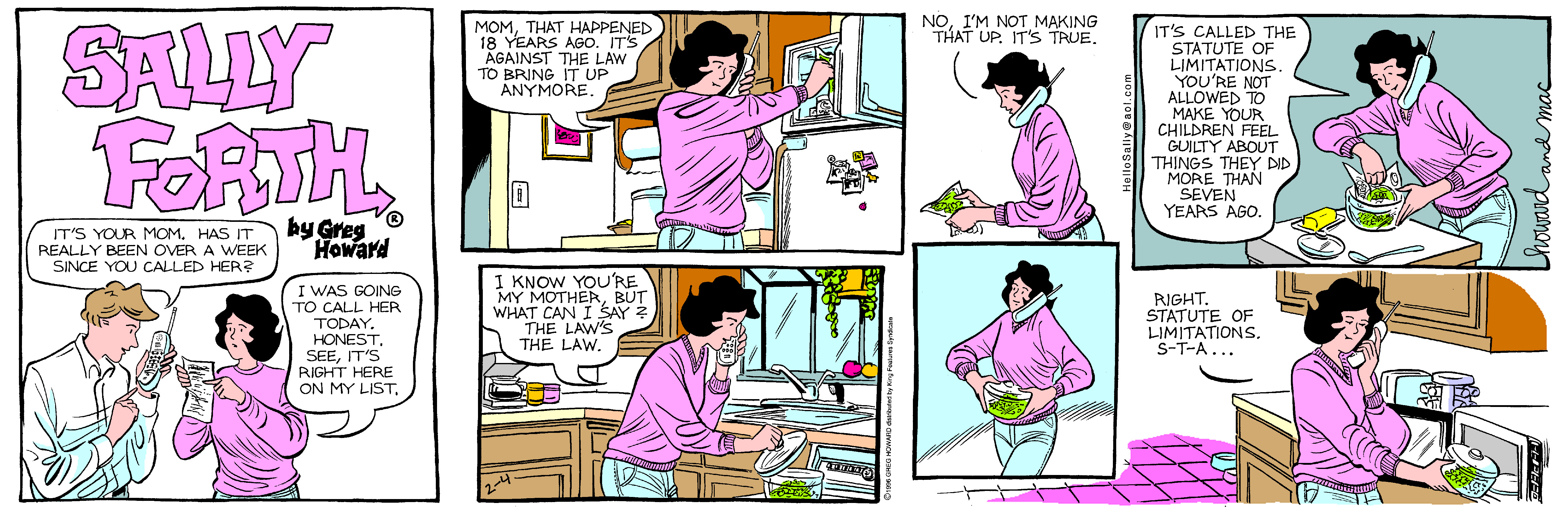 Sally Forth Comic Strip 1996-02-04 | Comics Kingdom