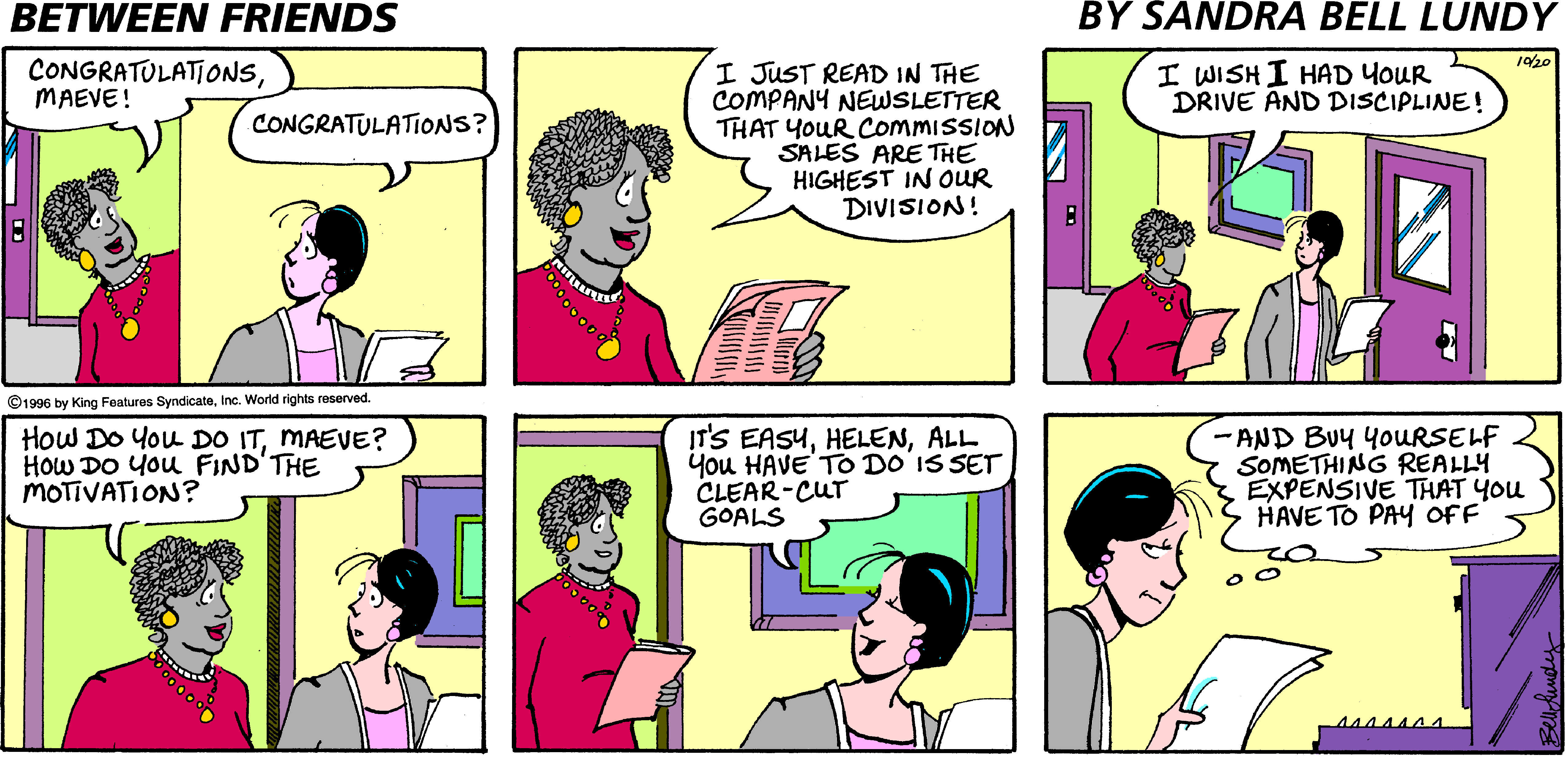 Between Friends Comic Strip 1996-10-20 | Comics Kingdom