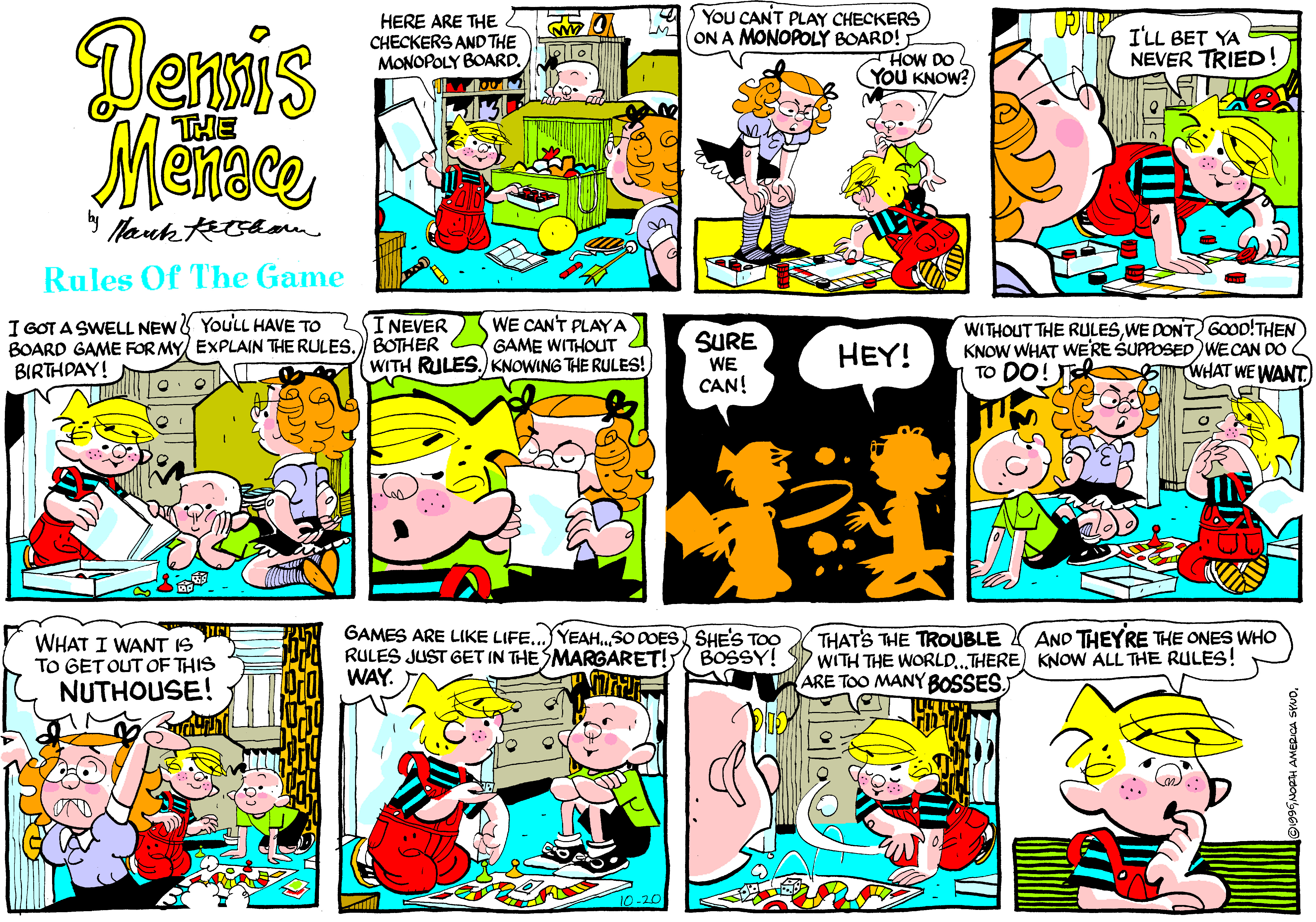 Dennis The Menace Comic Strip 1996-10-20 | Comics Kingdom
