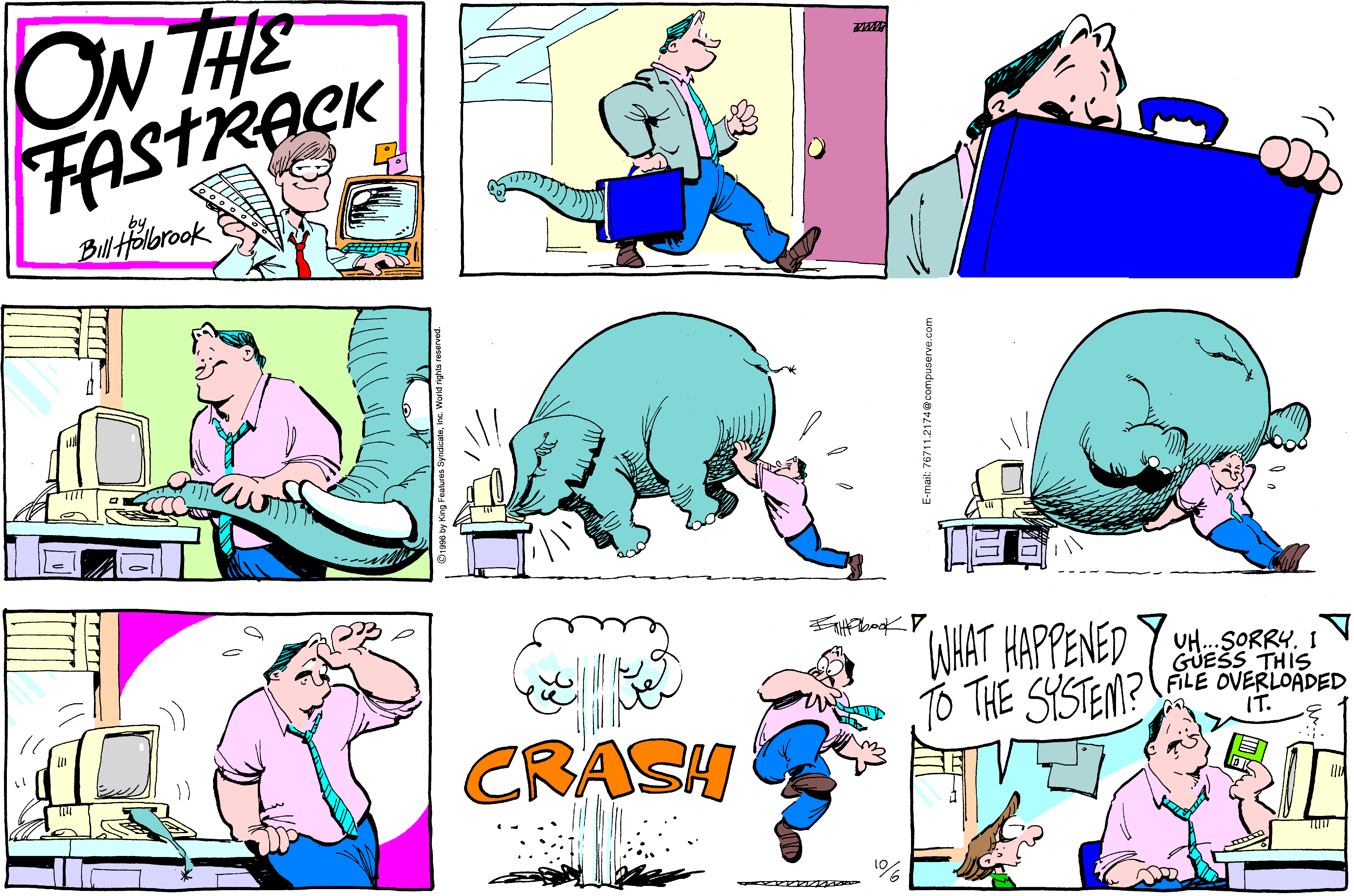 On The Fastrack Comic Strip 1996-10-06 | Comics Kingdom