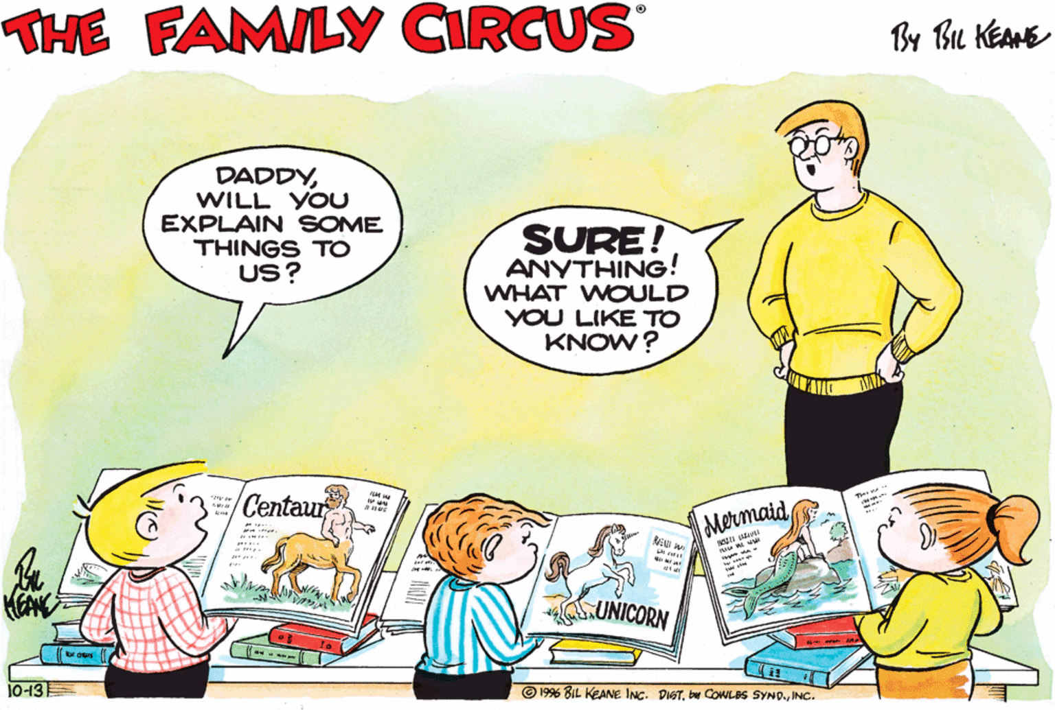 The Family Circus Comic Strip 1996-10-13 | Comics Kingdom