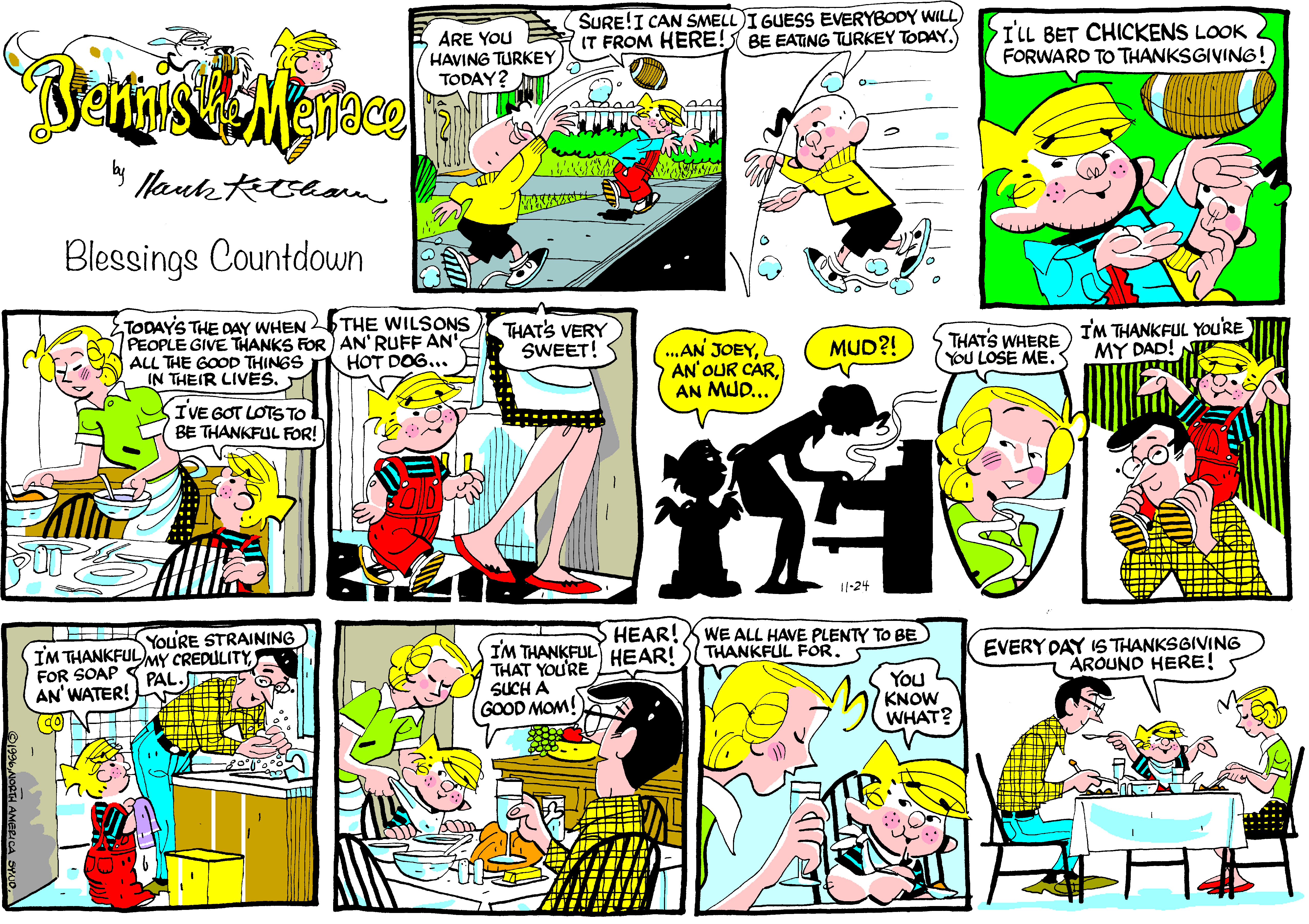 Dennis The Menace Comic Strip 1996-11-24 | Comics Kingdom