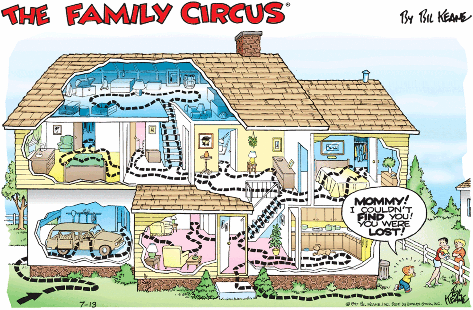 The Family Circus Comic Strip 1997-07-13 | Comics Kingdom