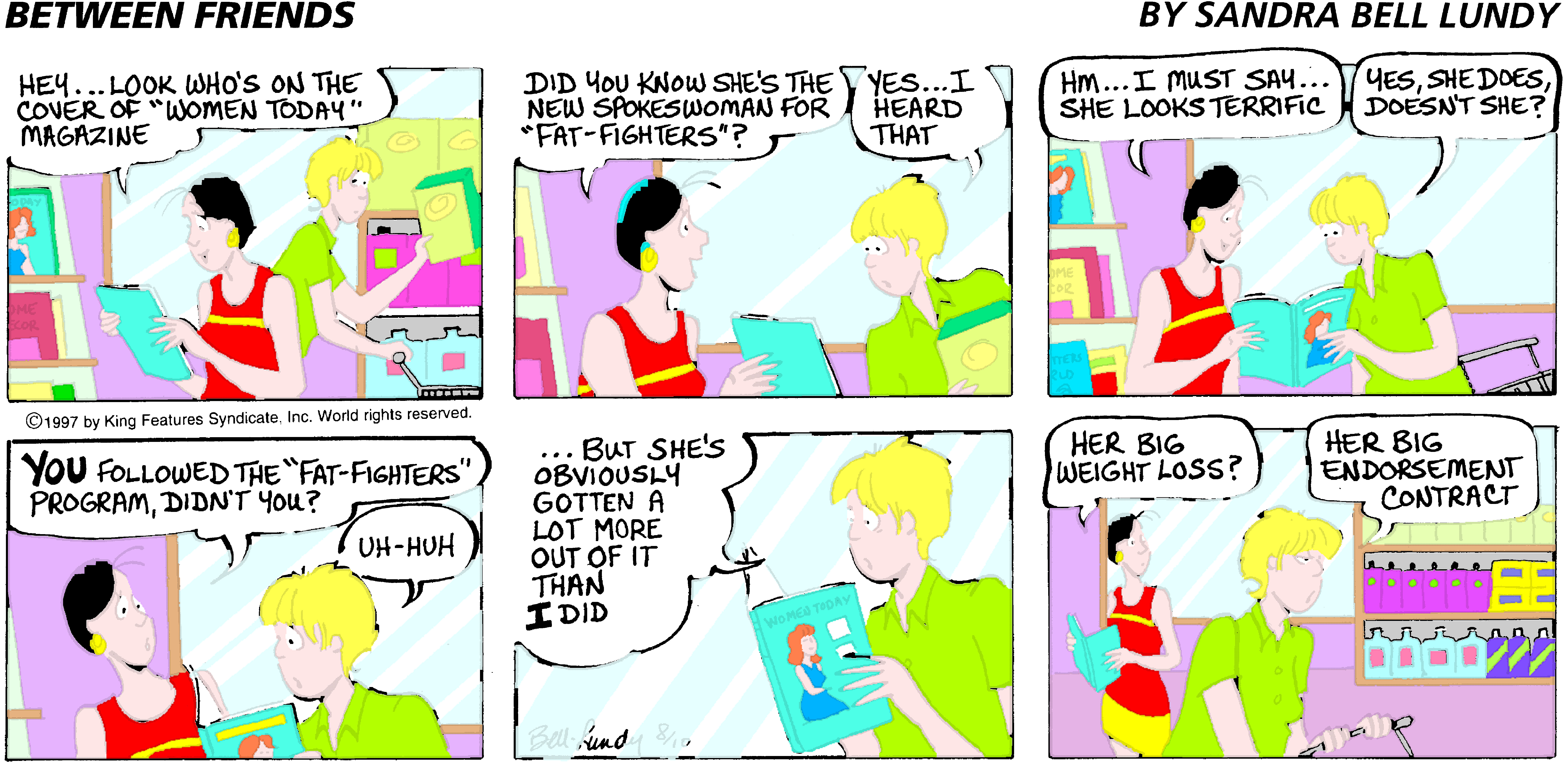 Between Friends Comic Strip 1997-08-10 | Comics Kingdom