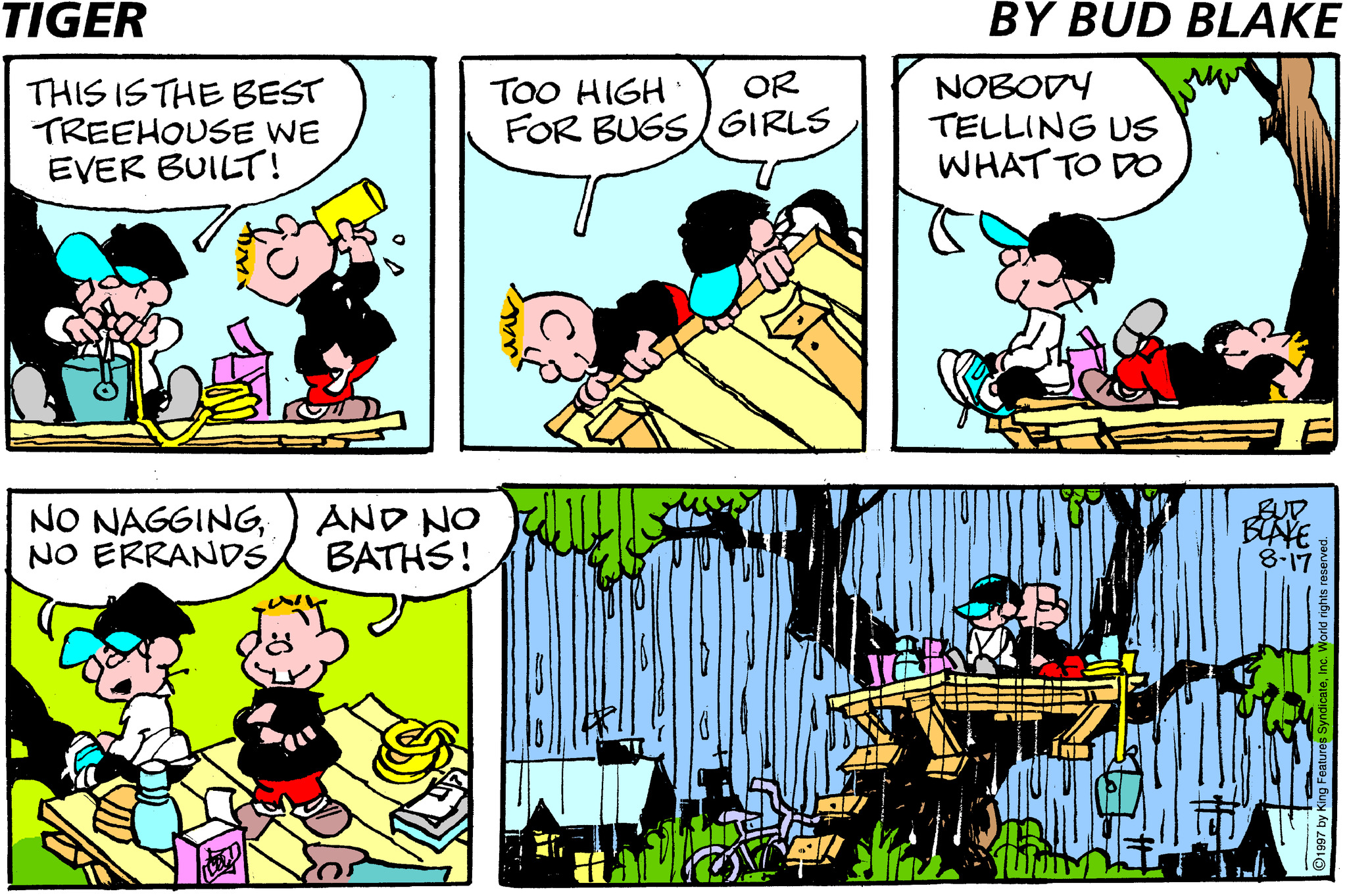 Tiger Comic Strip 1997-08-17 | Comics Kingdom
