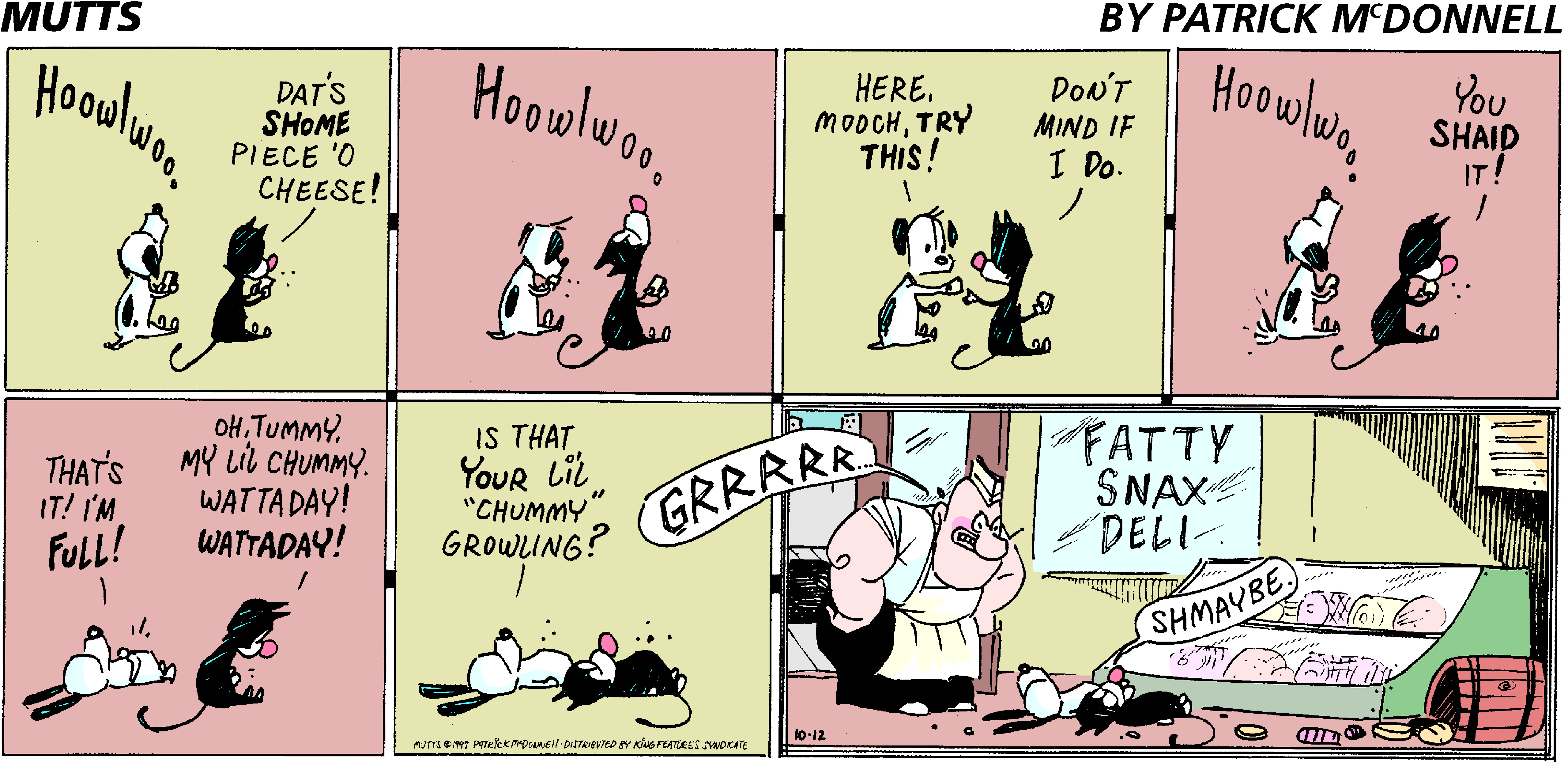 Mutts Comic Strip 1997-10-12 | Comics Kingdom