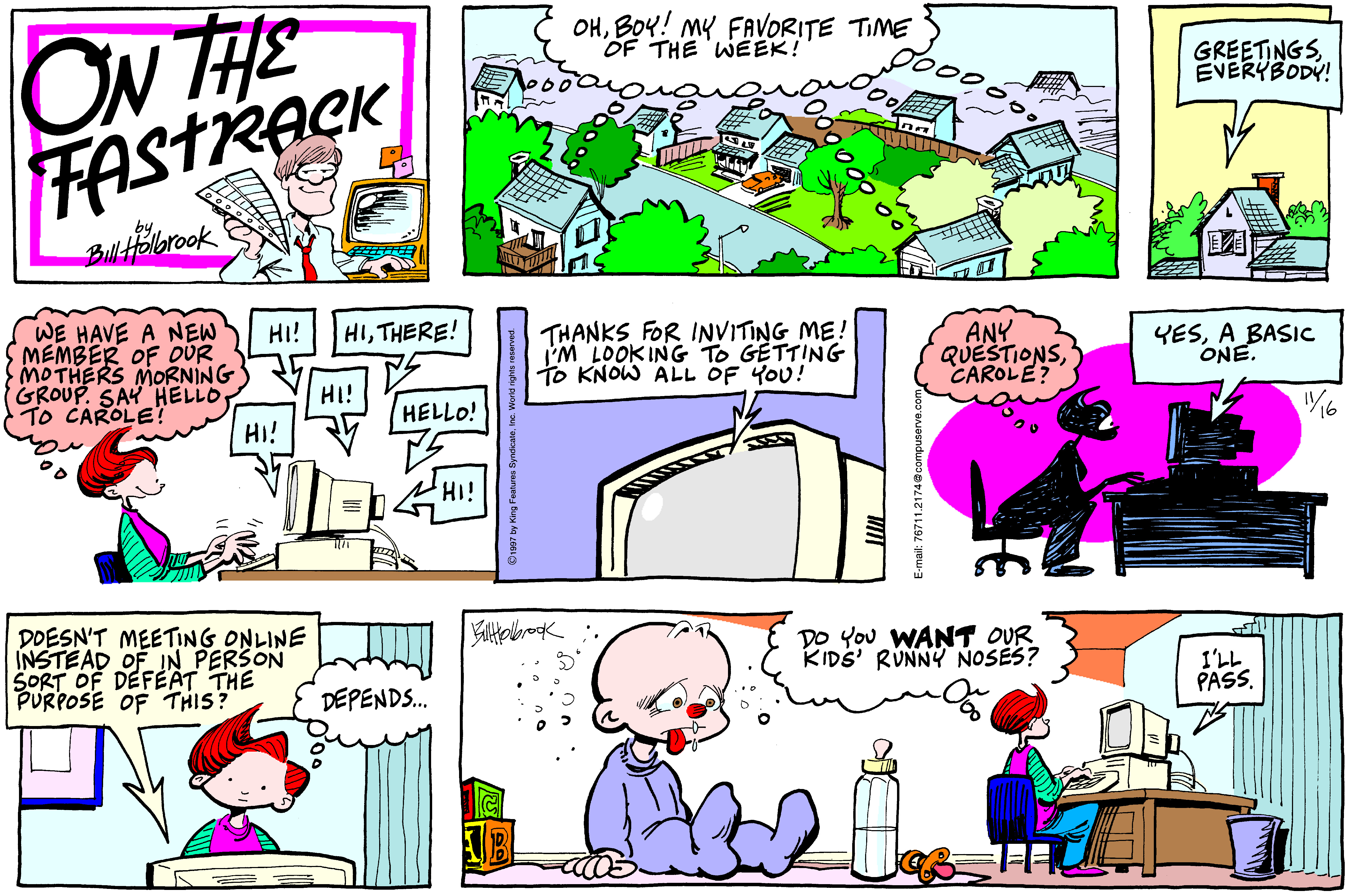 On The Fastrack Comic Strip 1997-11-16 | Comics Kingdom
