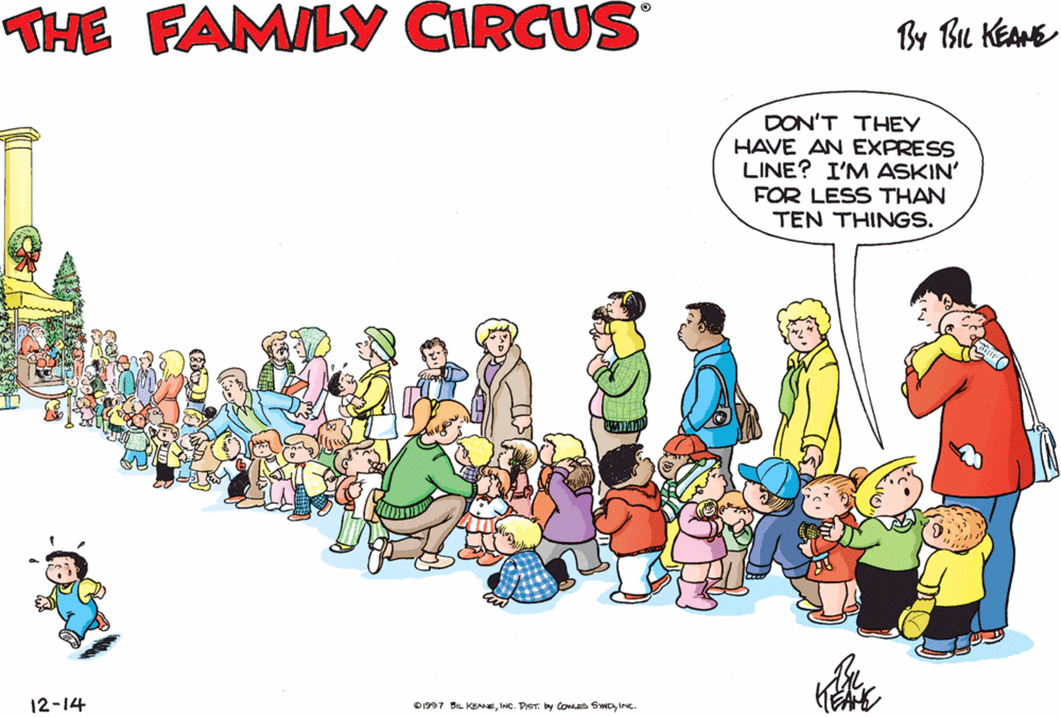 The Family Circus Comic Strip 1997-12-14 | Comics Kingdom